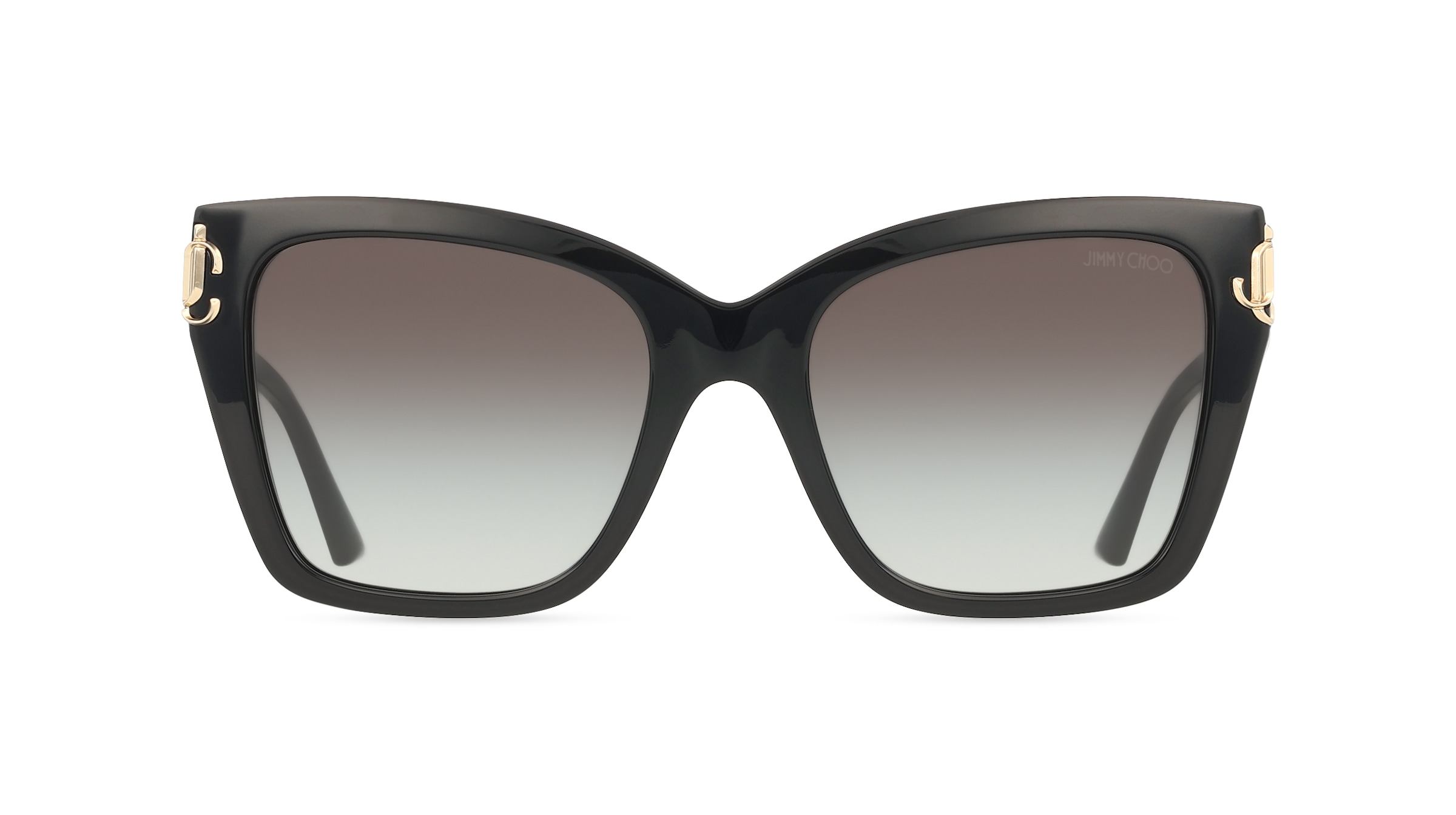 Jimmy Choo JC5012 Damen-Sonnenbrille Vollrand Eckig Acetat-Gestell, schwarz