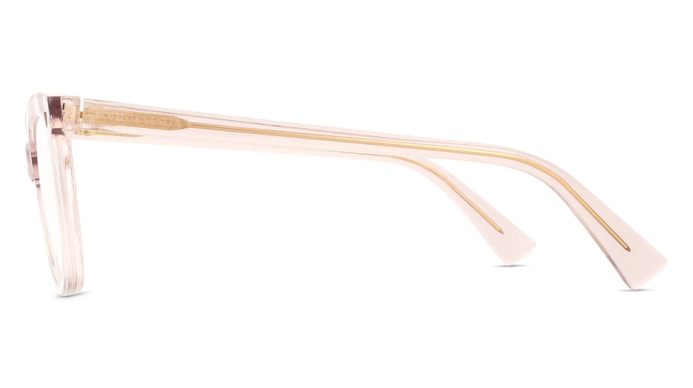 Thumbnail - Bottega Veneta BV1226O TRIANGLE STUD Unisex-Brille inkl. Gläser Vollrand Cat Eye Acetat-Gestell 52/19/145, gelb