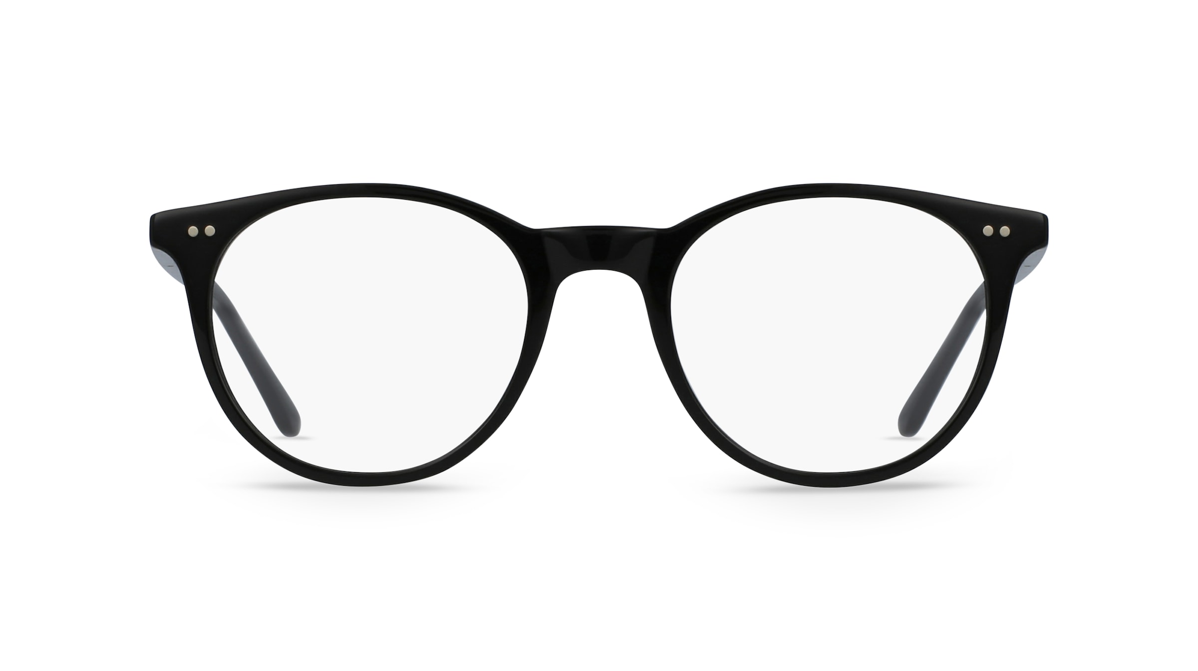 Fielmann IC 013 CL Herren-Brille inkl. Gläser Vollrand Rund Acetat-Gestell 48mm/20mm/145mm, schwarz