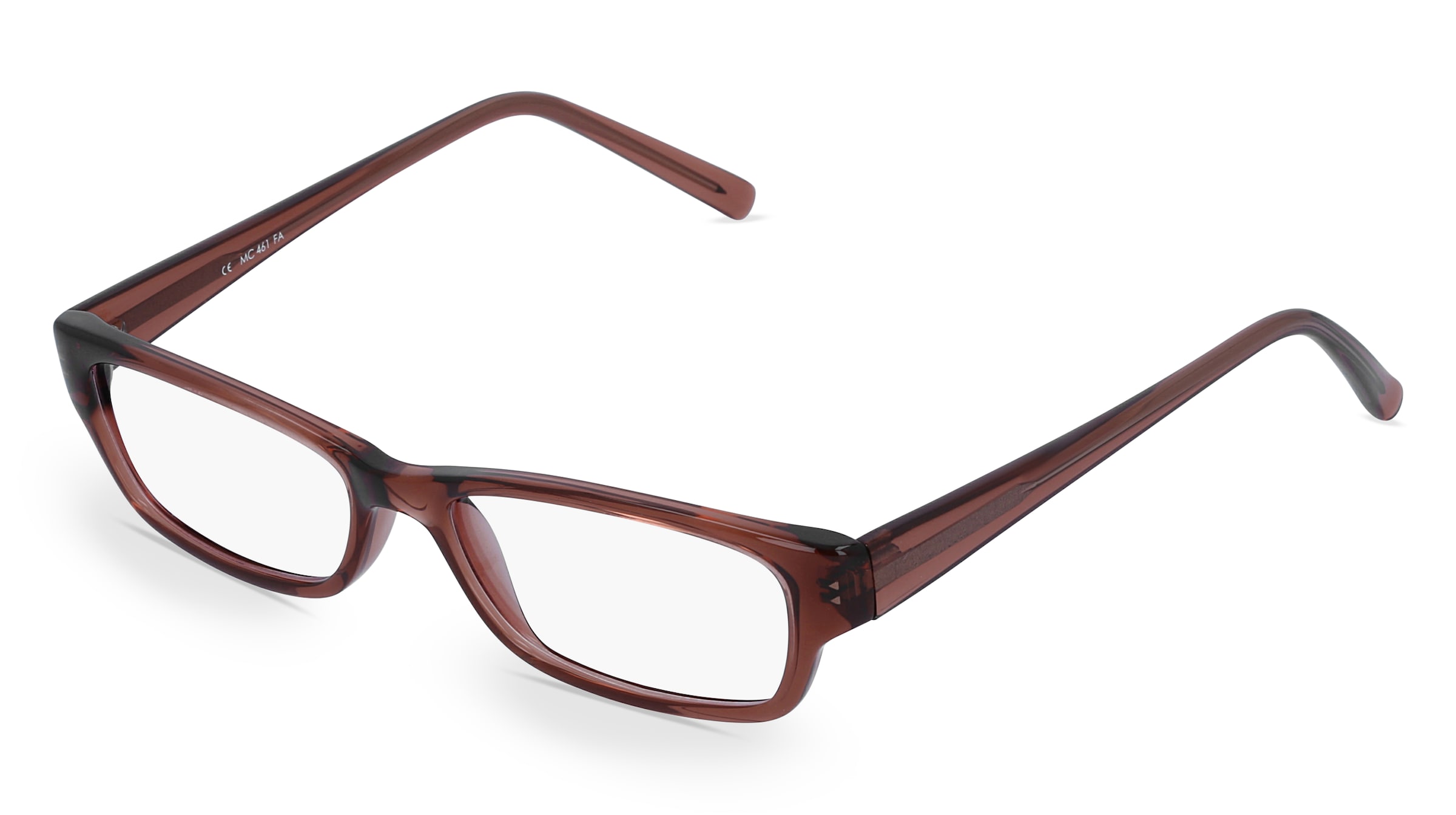 Fielmann MC 461 FA Damen-Brille inkl. Gläser Vollrand Quadratisch Propionat-Gestell 50/15/135, Braun
