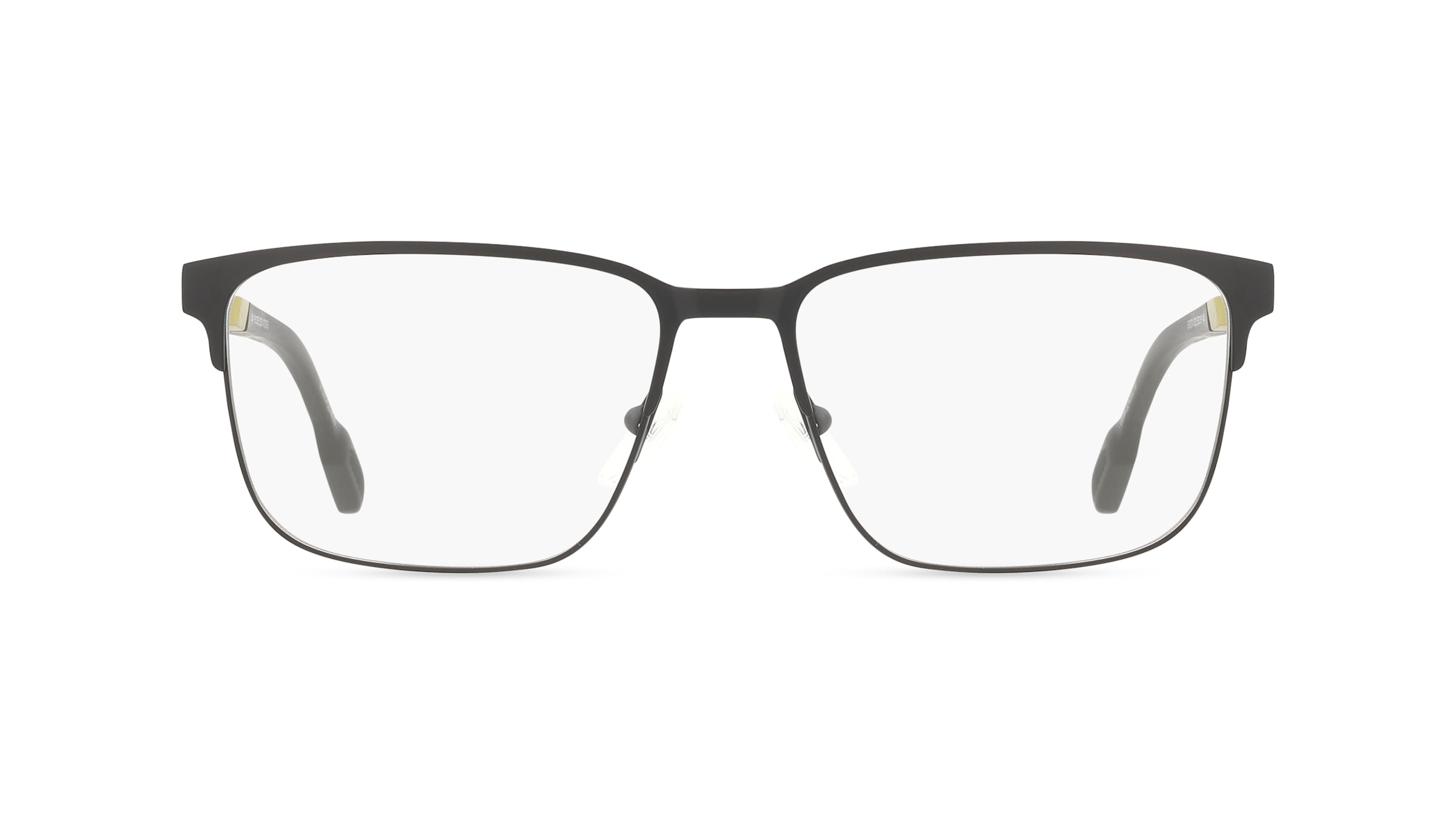 Adidas SP5074 Herren-Brille inkl. Gläser Vollrand Eckig Metall-Gestell 55mm/16mm/145mm, schwarz