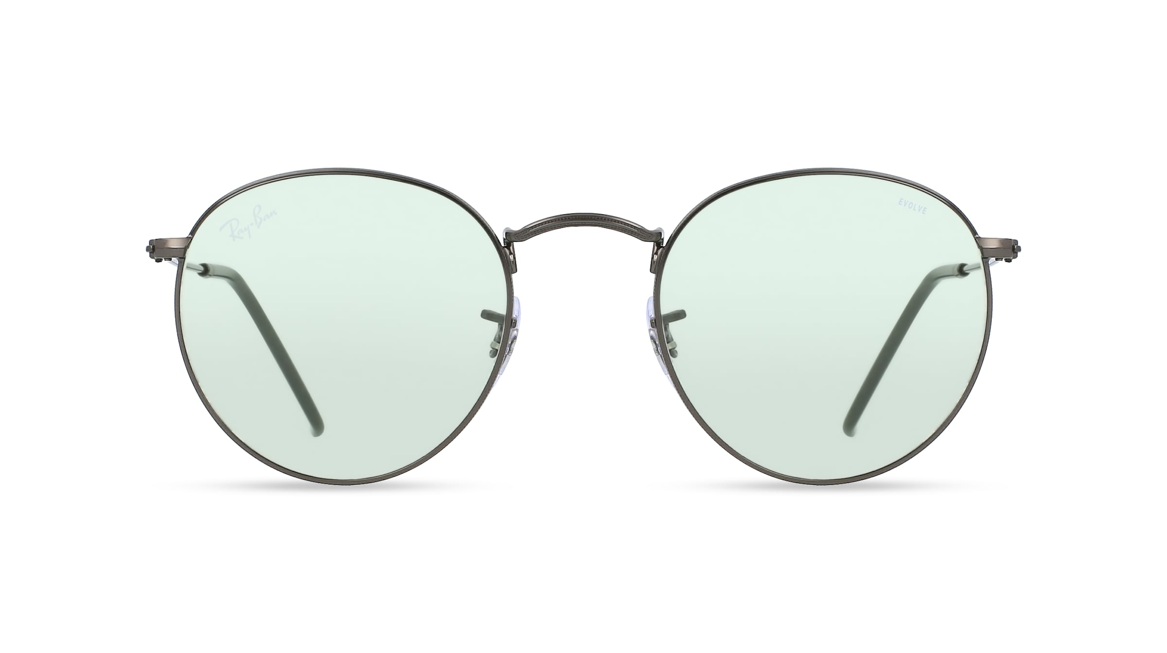 Ray-Ban RB 3447 ROUND METAL Unisex-Sonnenbrille Vollrand Panto Metall-Gestell, braun