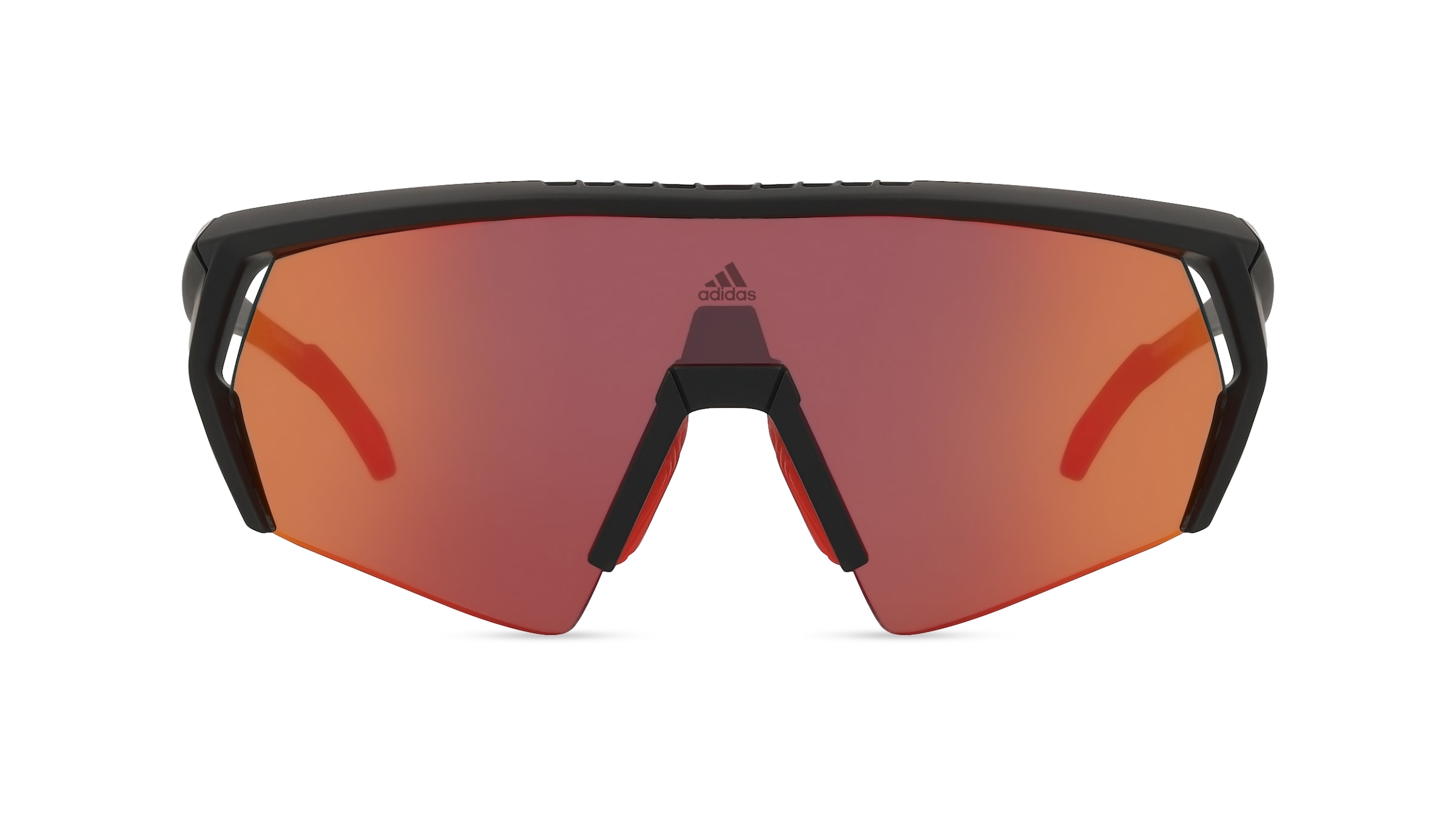 Adidas SP0063 CMPT AERO Herren-Sonnenbrille Vollrand Eckig Acetat-Gestell, schwarz