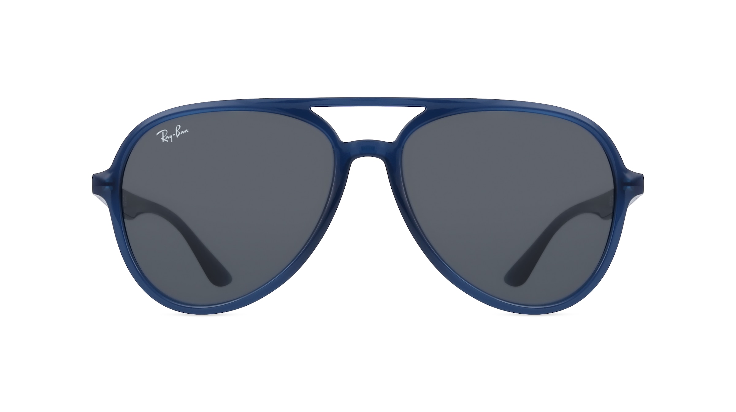 Ray-Ban RB4376 Unisex-Sonnenbrille Vollrand Pilot Kunststoff-Gestell, blau