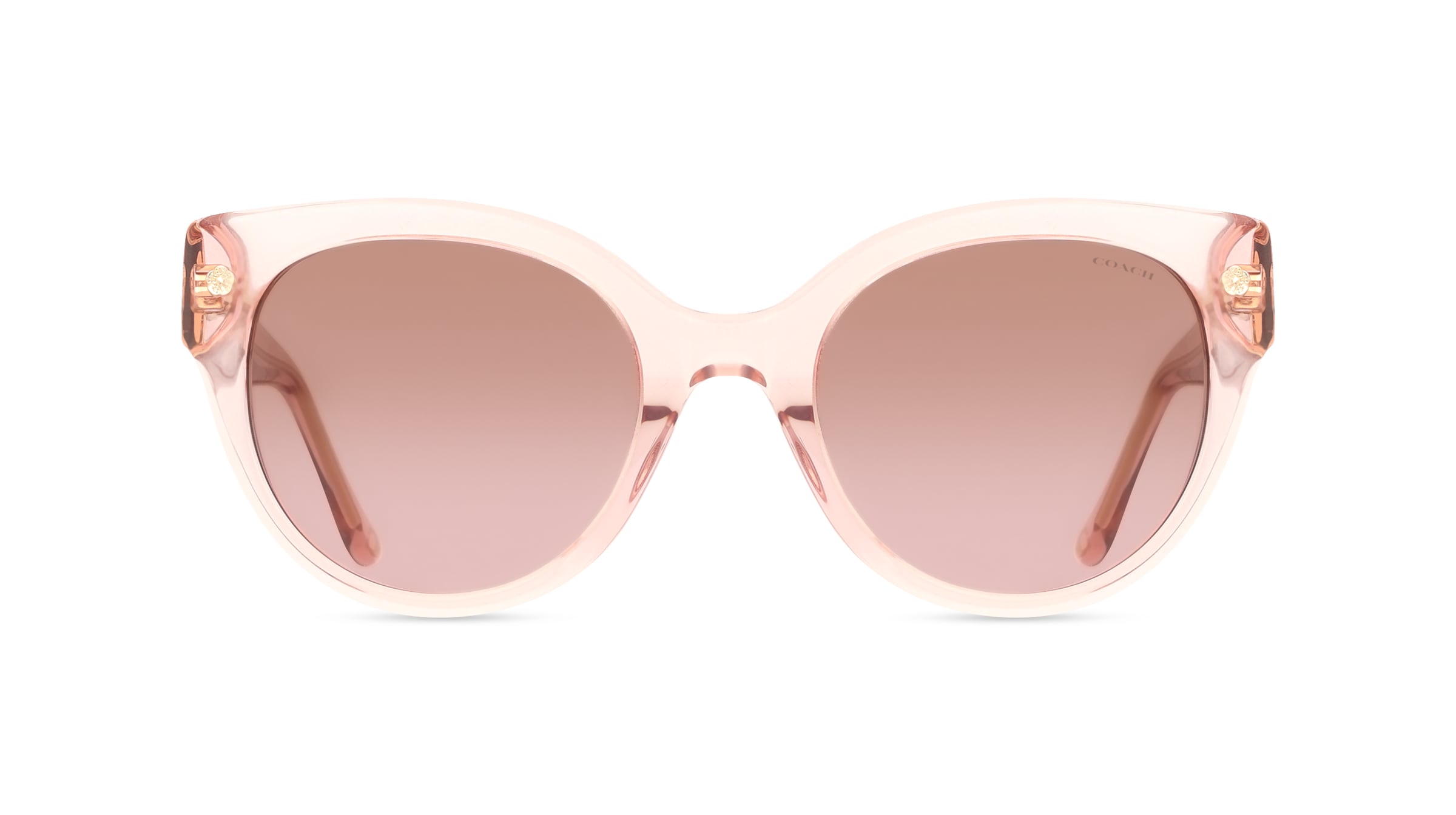 Coach 0HC8393U Damen-Sonnenbrille Vollrand Rund Acetat-Gestell, pink