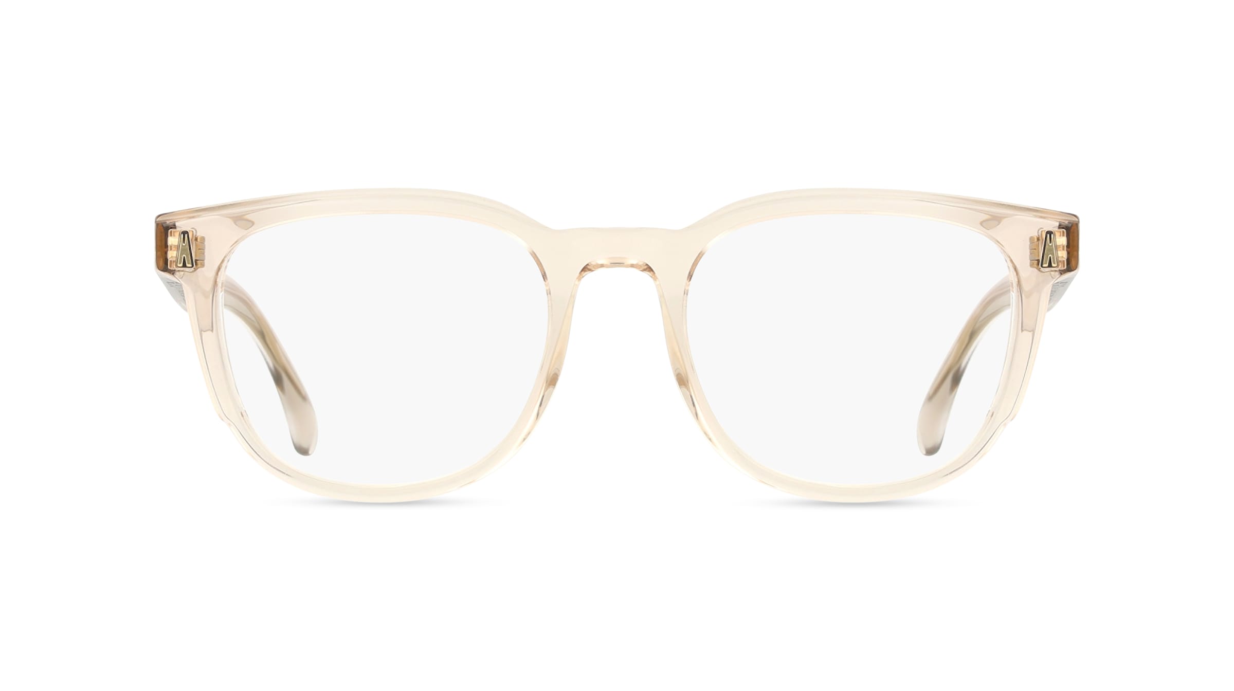 Moncler ME2002 Unisex-Brille inkl. Gläser Vollrand Eckig Bio-Acetat-Gestell 52mm/19mm/145mm, gelb