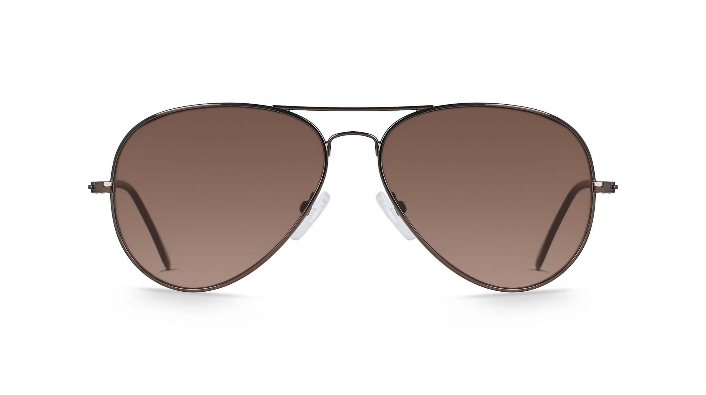 Fielmann BD 277 SUN CL Unisex-Sonnenbrille Vollrand Pilot Edelstahl-Gestell, grau