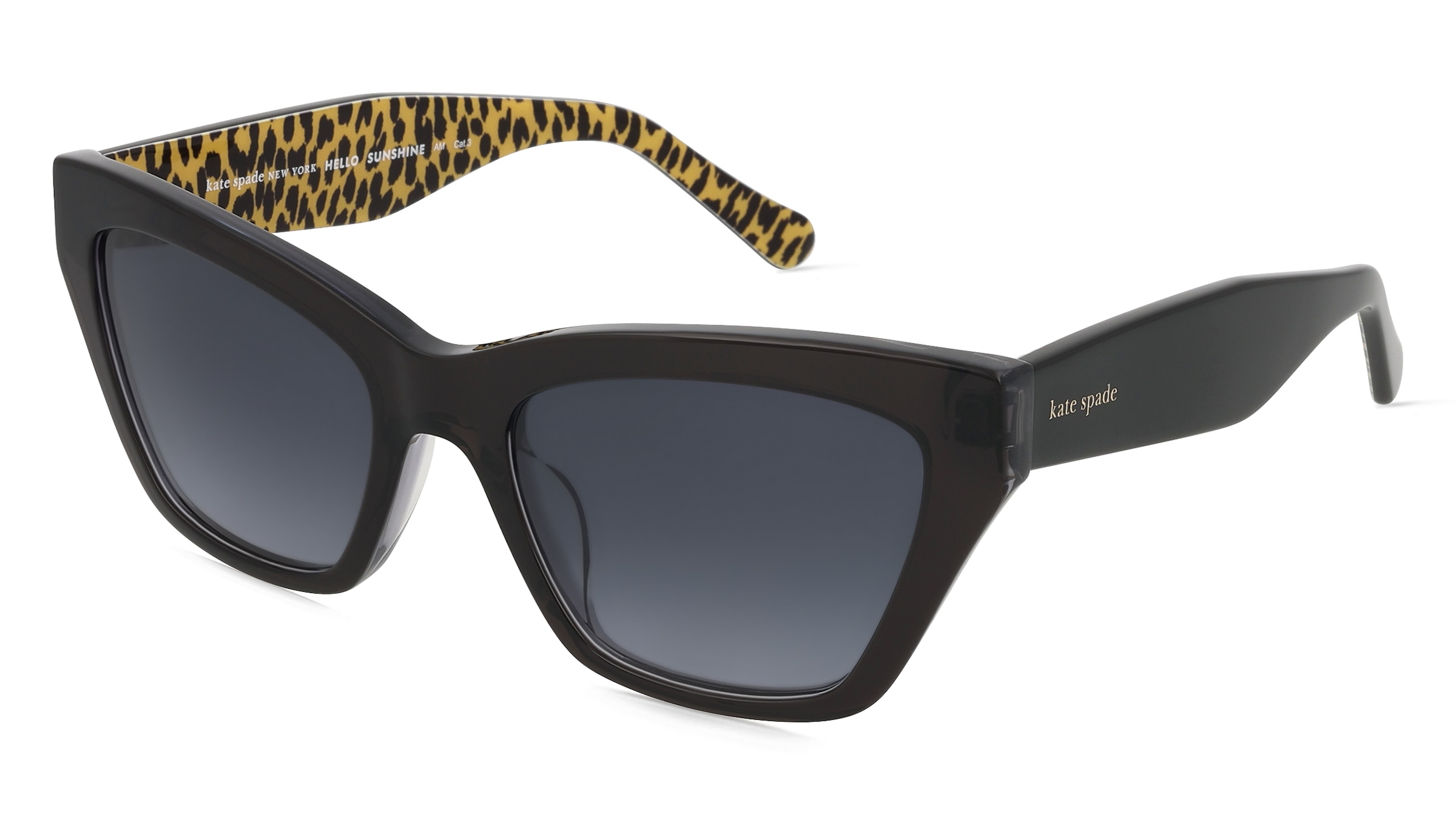 Kate Spade Fay/G/S Damen-Sonnenbrille Vollrand Butterfly Acetat-Gestell, Grau