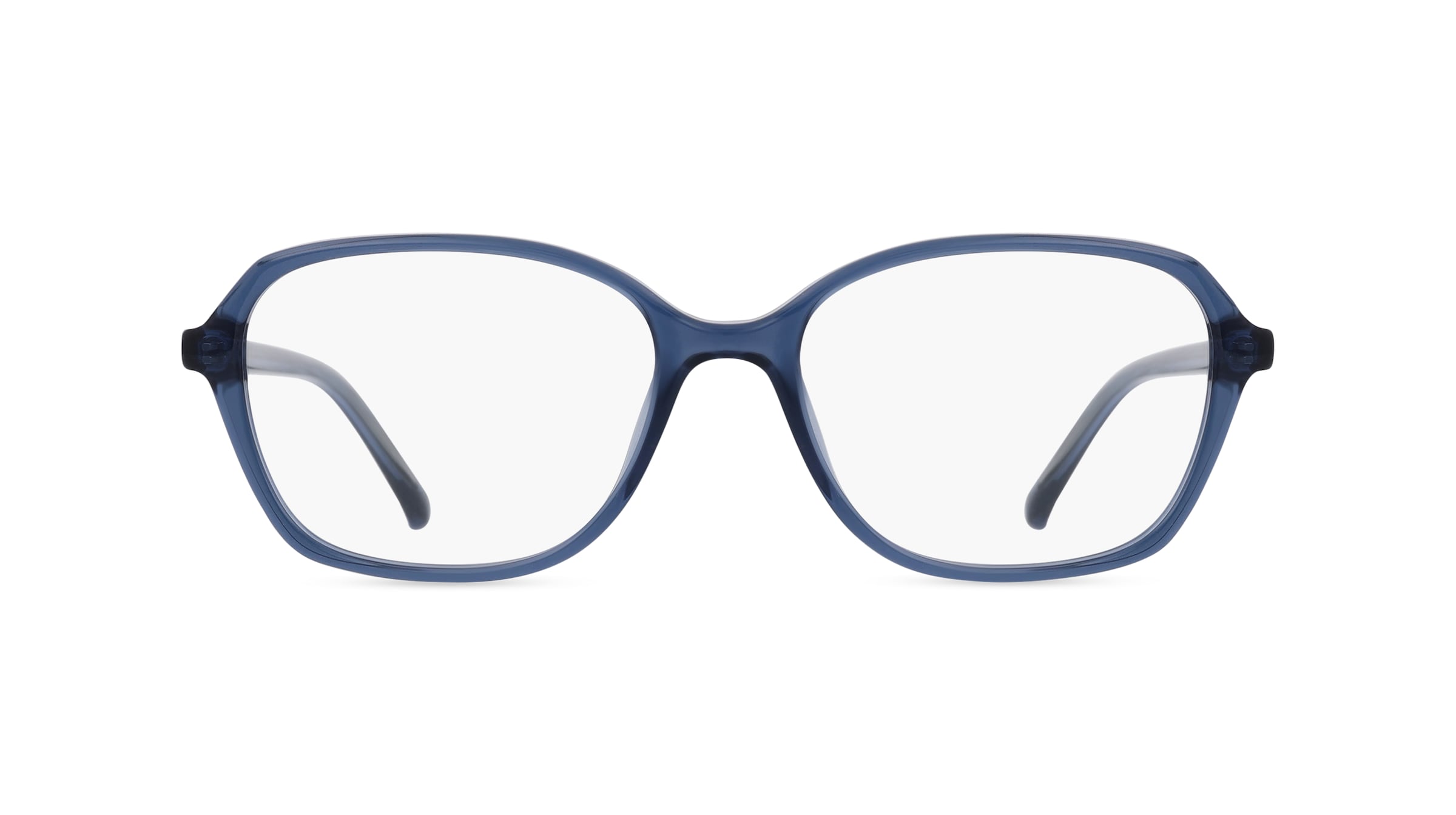 Fielmann BD 550 CL Damen-Brille inkl. Gläser Vollrand Eckig Propionat-Gestell 53mm/17mm/140mm, blau