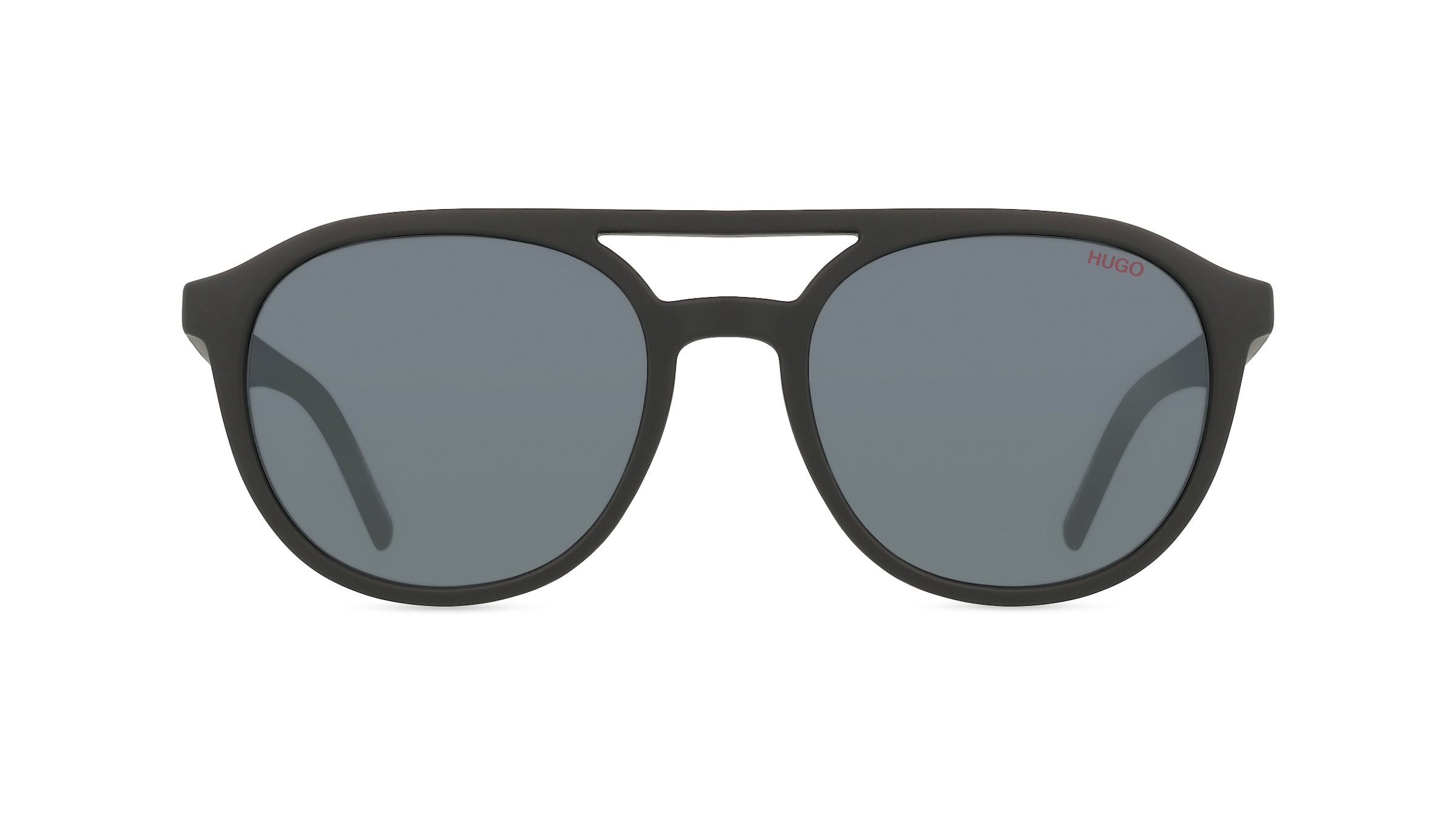 Hugo HG 1305/S Herren-Sonnenbrille Vollrand Rund Propionat-Gestell, schwarz