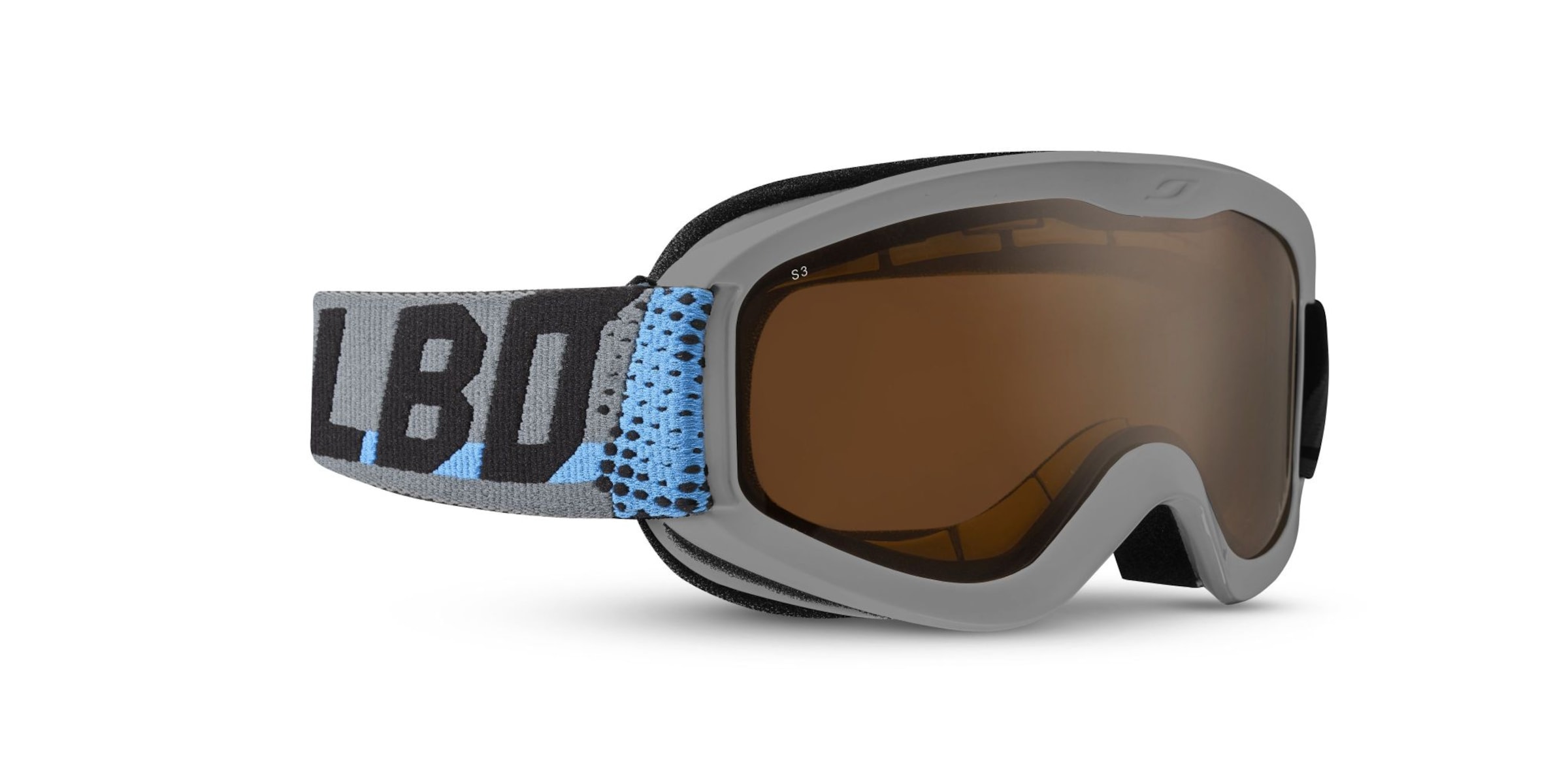 Julbo J7344 Jugend-Skibrille Vollrand Monoscheibe Kunststoff-Gestell, grau