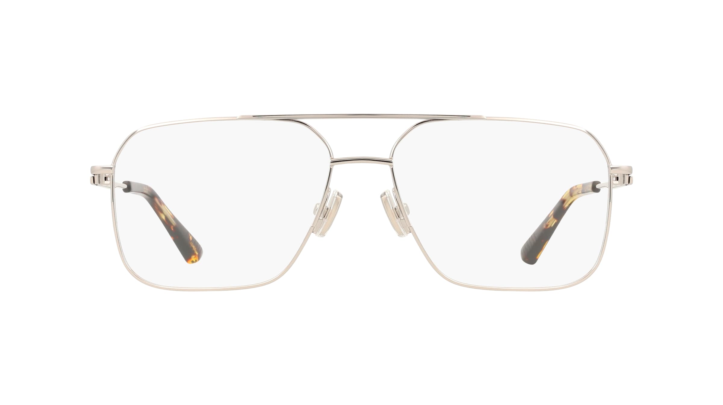 Bottega Veneta BV1384O Herren-Brille inkl. Gläser Vollrand Pilot Metall-Gestell 58/15/145, silber