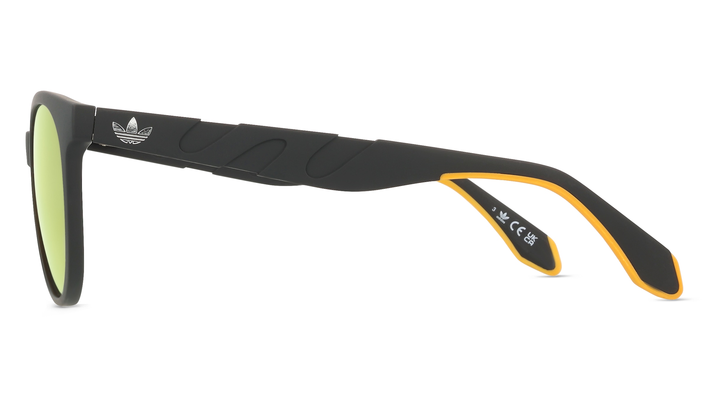 Thumbnail - Adidas OR0102 Unisex-Sonnenbrille Vollrand Rund Acetat-Gestell, schwarz