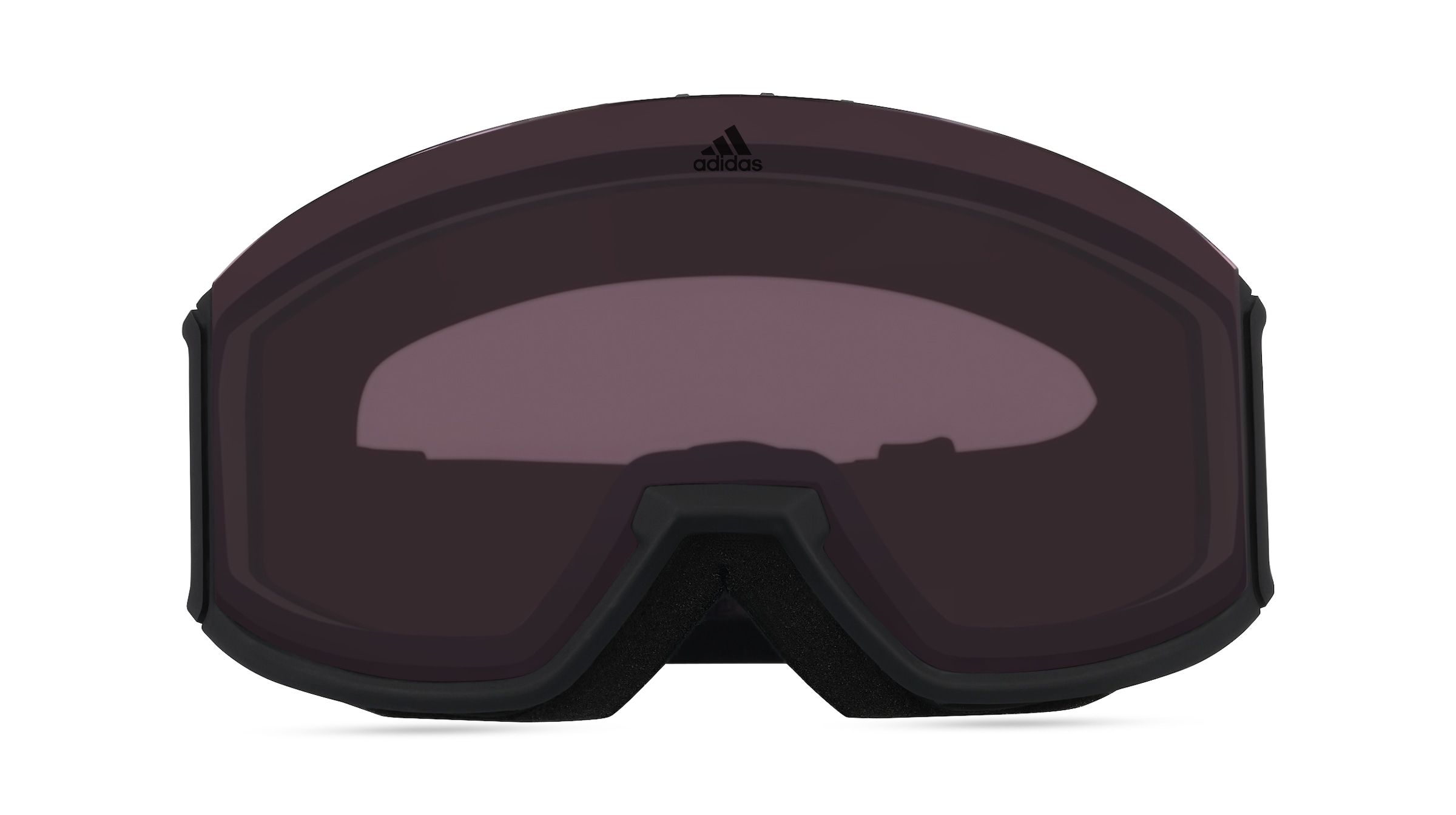 Adidas SP0040  Unisex-Skibrille Vollrand Monoscheibe Kunststoff-Gestell, schwarz