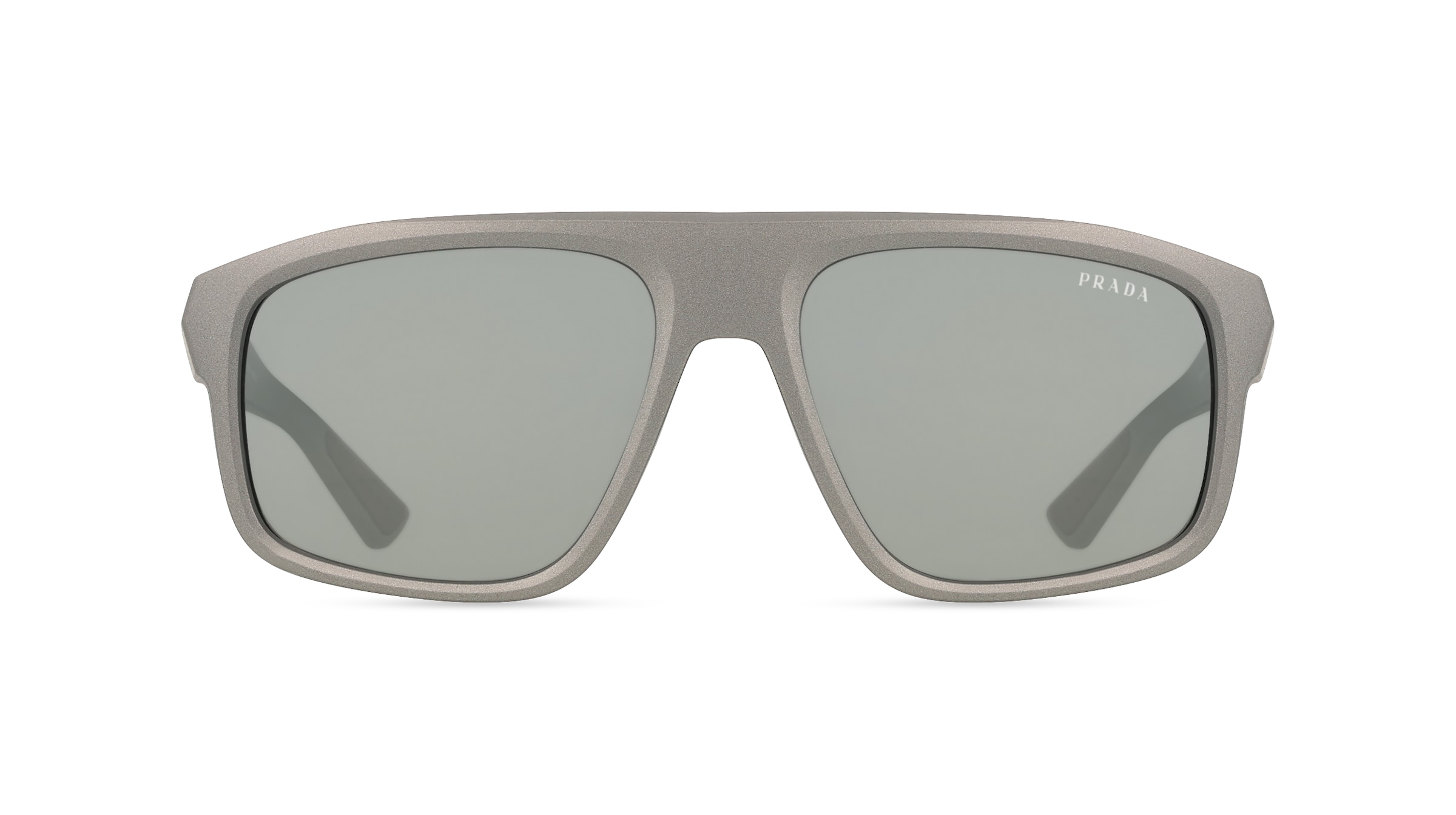 Prada Linea Rossa 0PS B02S Herren-Sonnenbrille Vollrand Quadratisch Kunststoff-Gestell, grau