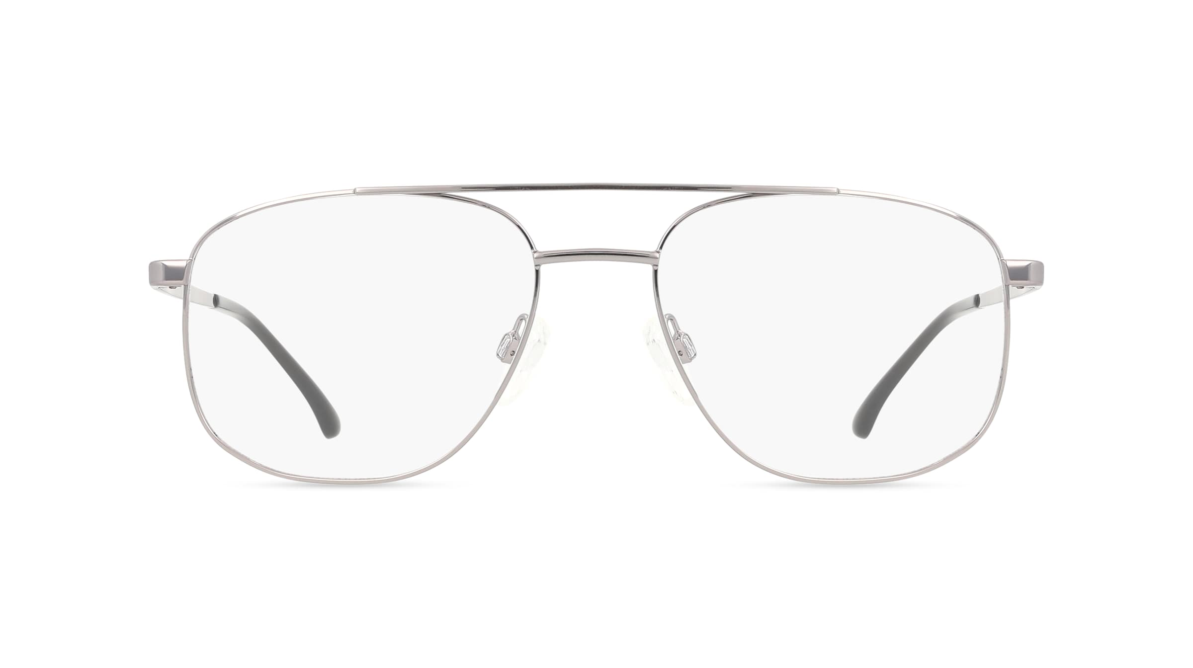 Fielmann BD 588 CL KLAAS Herren-Brille inkl. Gläser Vollrand Pilot Edelstahl-Gestell 56/18/145, Grau