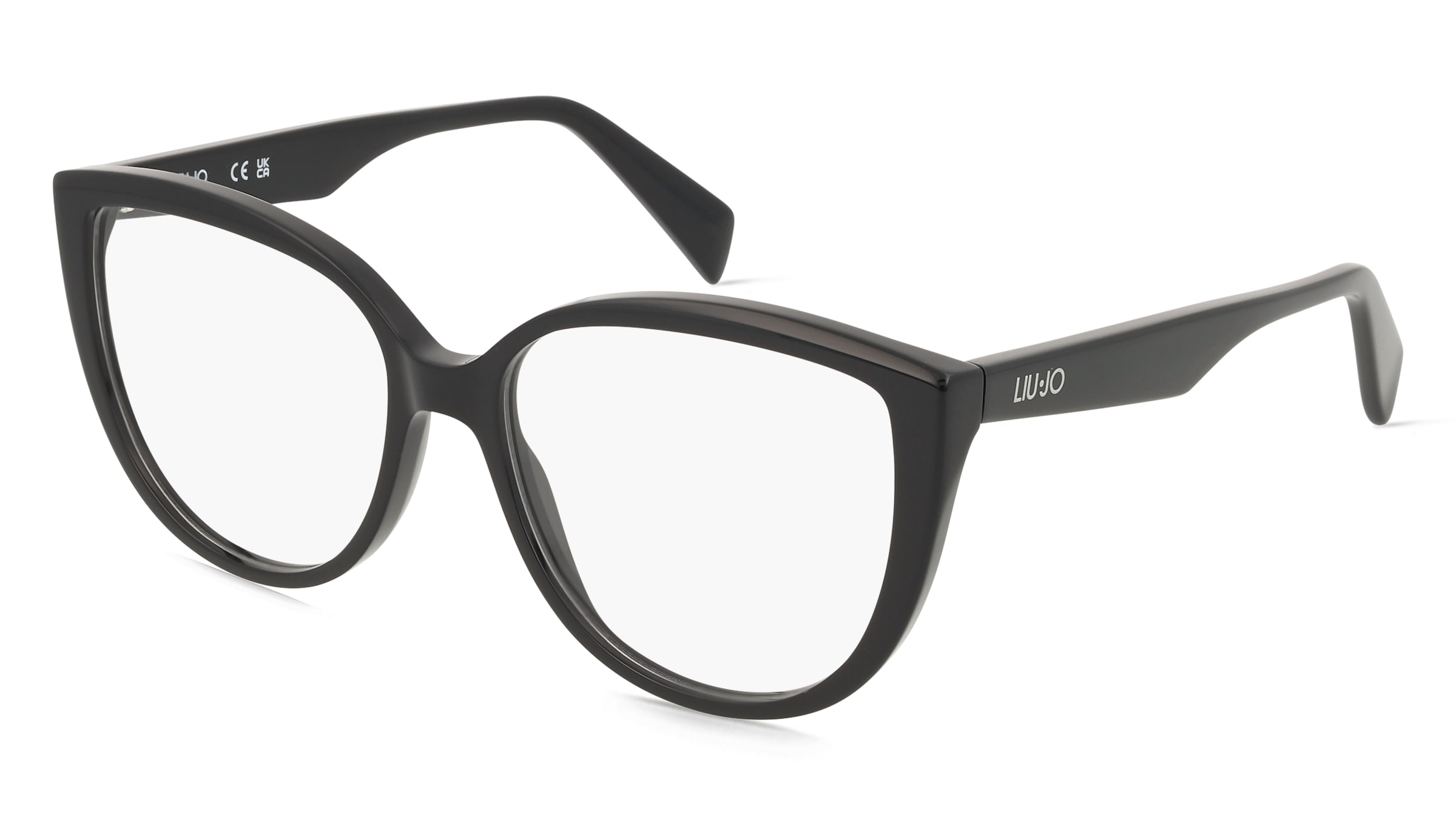 Liu Jo LJ2807 Unisex-Brille inkl. Gläser Vollrand Cat Eye Acetat-Gestell 54/16/140, Schwarz