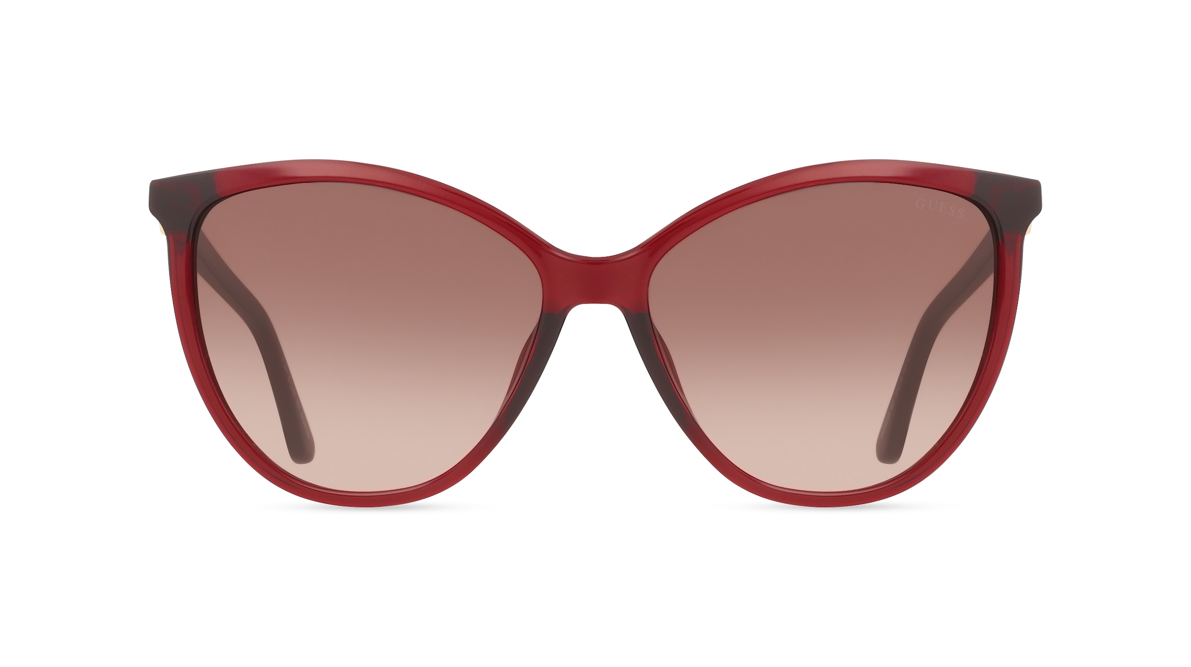 Guess GU00256 Damen-Sonnenbrille Vollrand Cat Eye Kunststoff-Gestell, rot