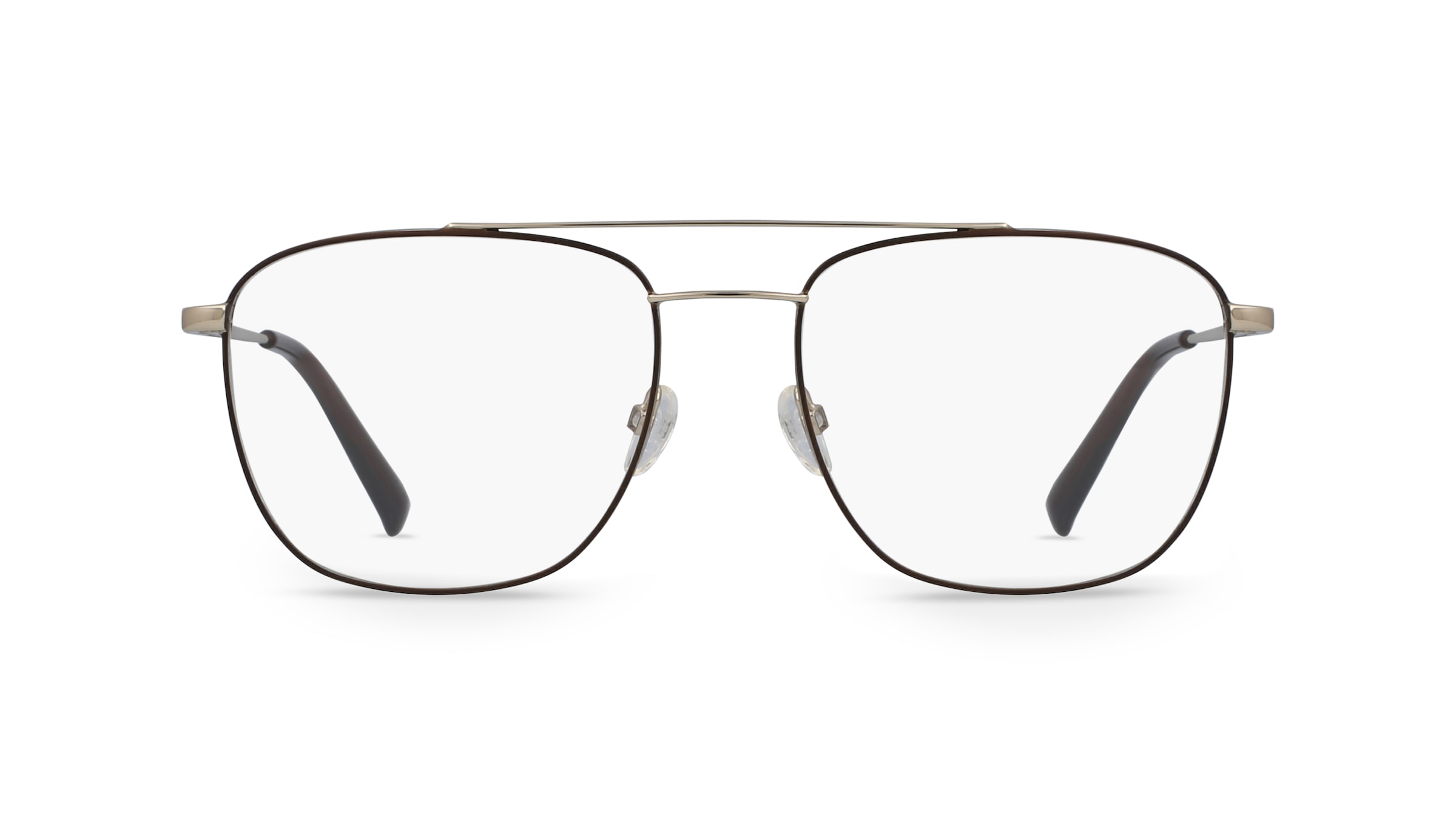 Fielmann MI 024 CL Herren-Brille inkl. Gläser Vollrand Eckig Edelstahl-Gestell 55mm/18mm/145mm, braun