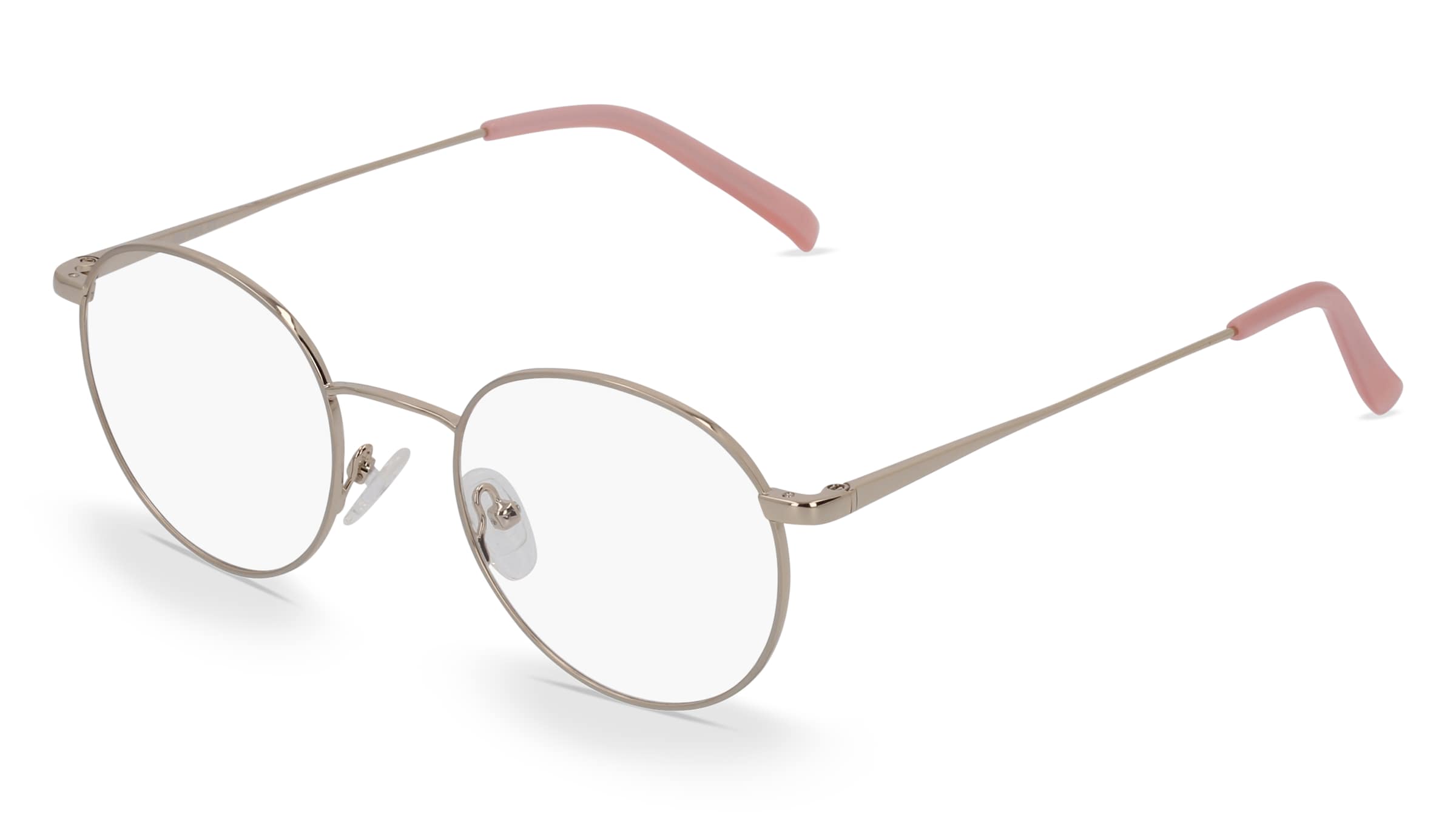 Fielmann BD 424 CL Damen-Brille inkl. Gläser Vollrand Rund Edelstahl-Gestell 49/20/145, Gold