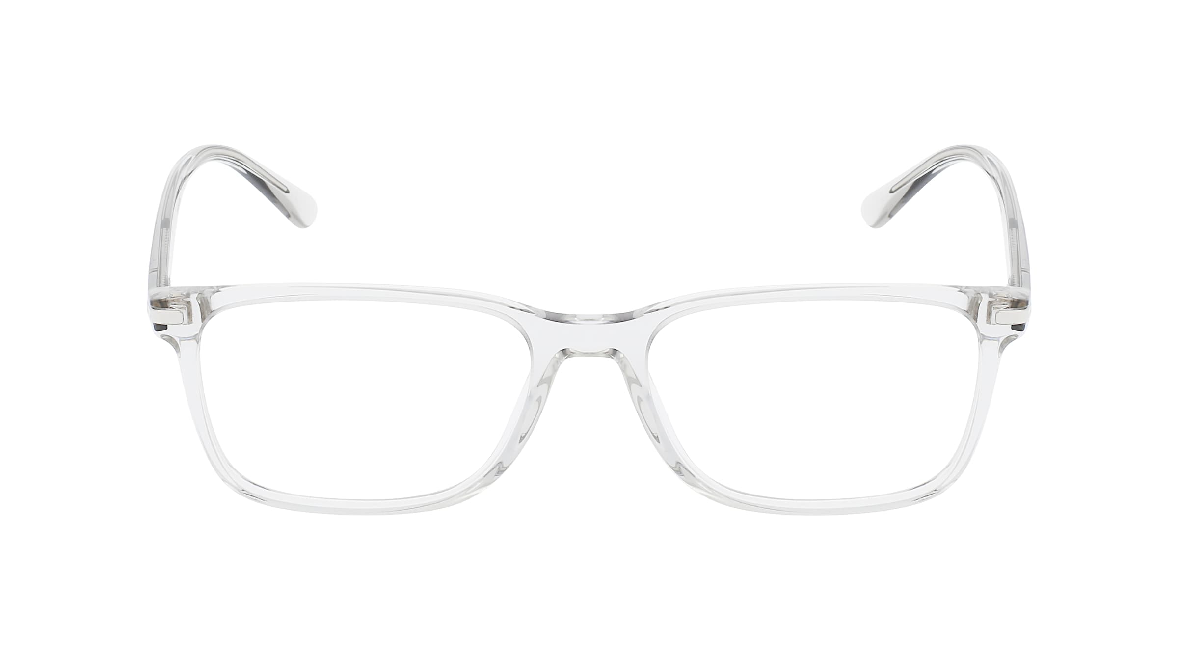 Prada PR 14WV Herren-Brille inkl. Gläser Vollrand Eckig Acetat-Gestell 56mm/18mm/150mm, Transparent