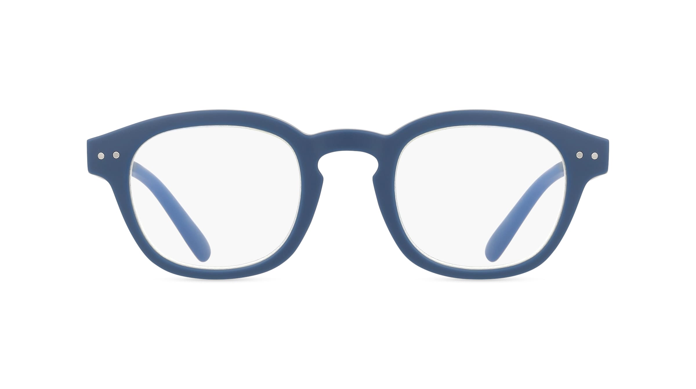 OKIDOKI JIMMY Reader Unisex-Fertiglesebrille Vollrand Panto Kunststoff-Gestell, Blau