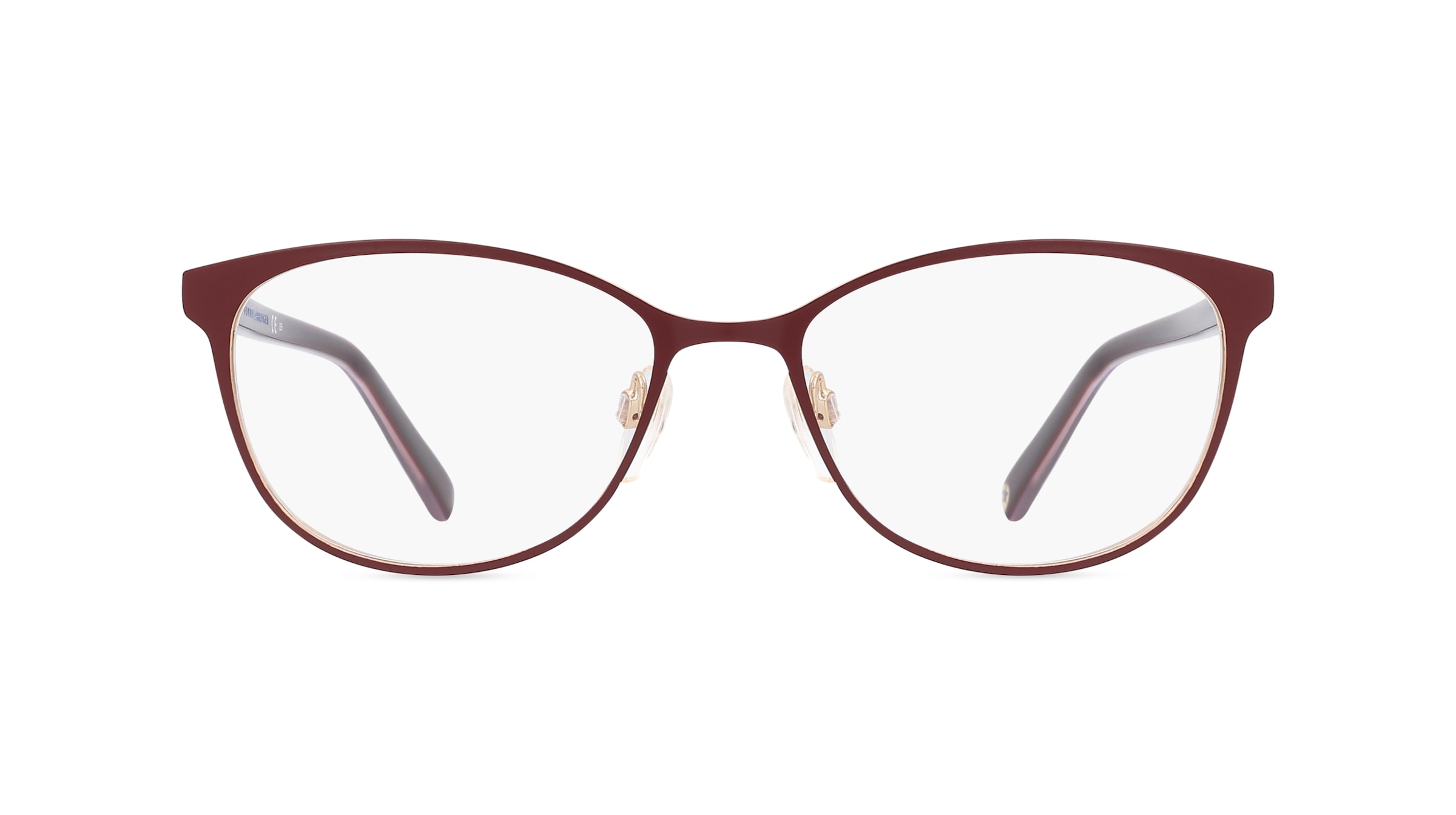 Tommy Hilfiger TH1778 Damen-Brille inkl. Gläser Vollrand Butterfly Metall-Gestell 53mm/17mm/140mm, rot