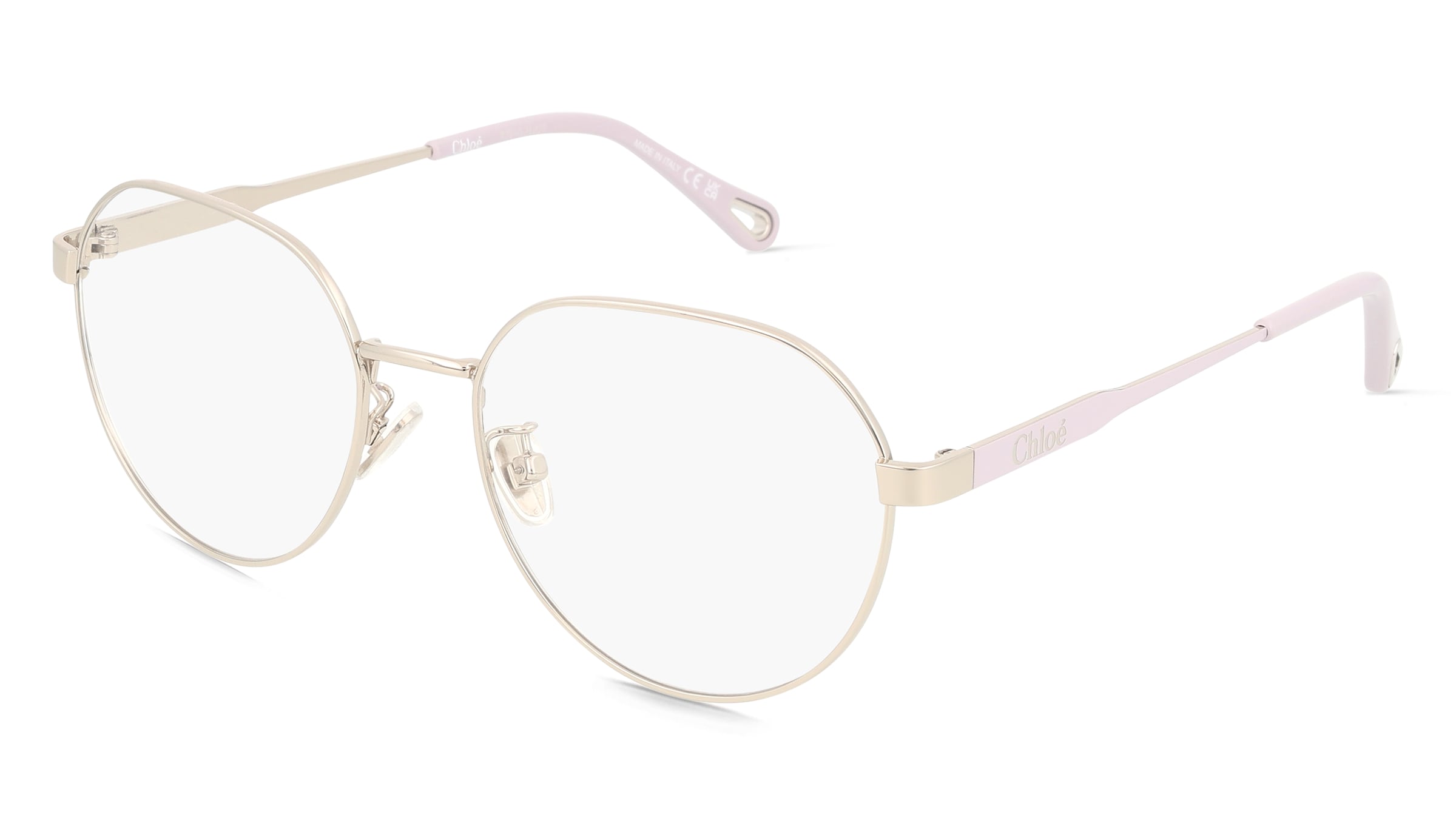 Chloé CH0275OA Unisex-Brille inkl. Gläser Vollrand Rund Metall-Gestell 54/17/145, Silber