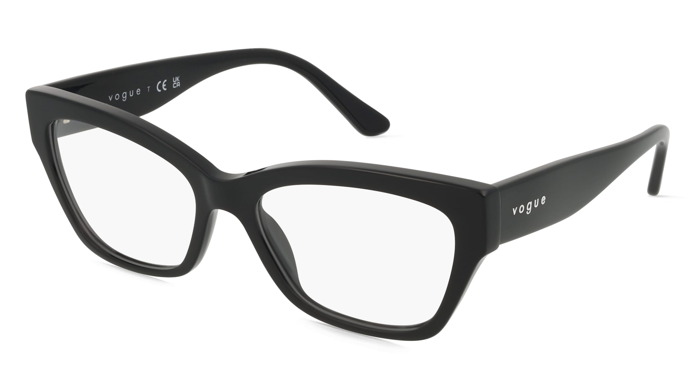 Vogue VO5523 Damen-Brille inkl. Gläser Vollrand Cat Eye Acetat-Gestell 54/17/140, Schwarz