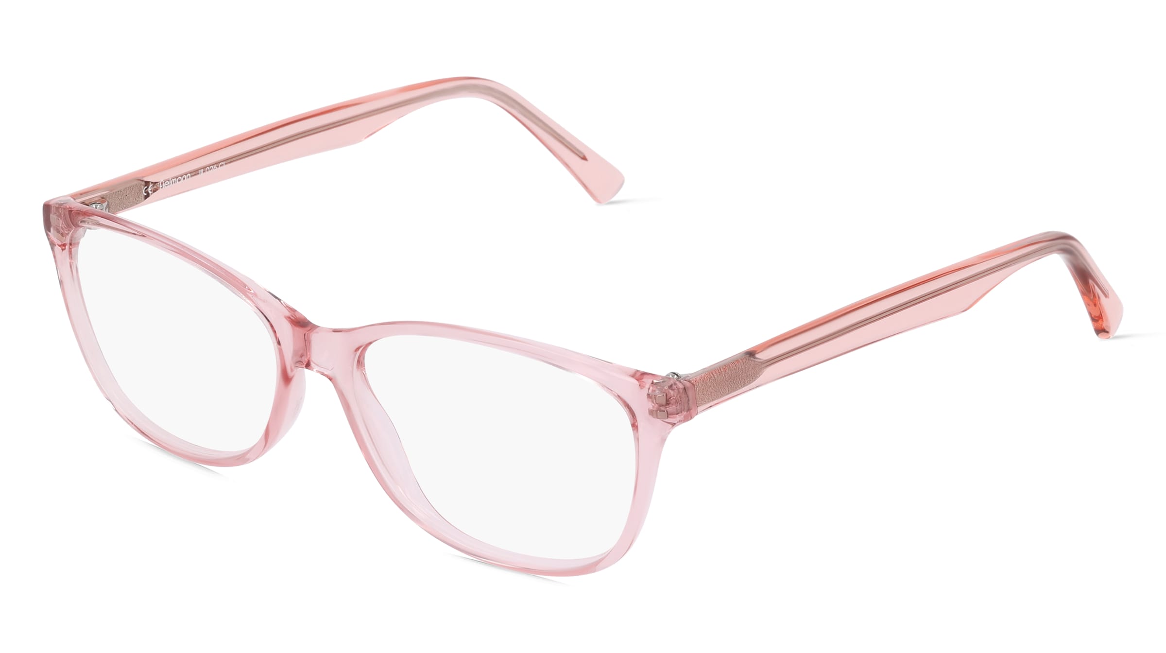 Fielmann JIL 026 CL Damen-Brille inkl. Gläser Vollrand Oval Acetat-Gestell 55/16/140, Pink