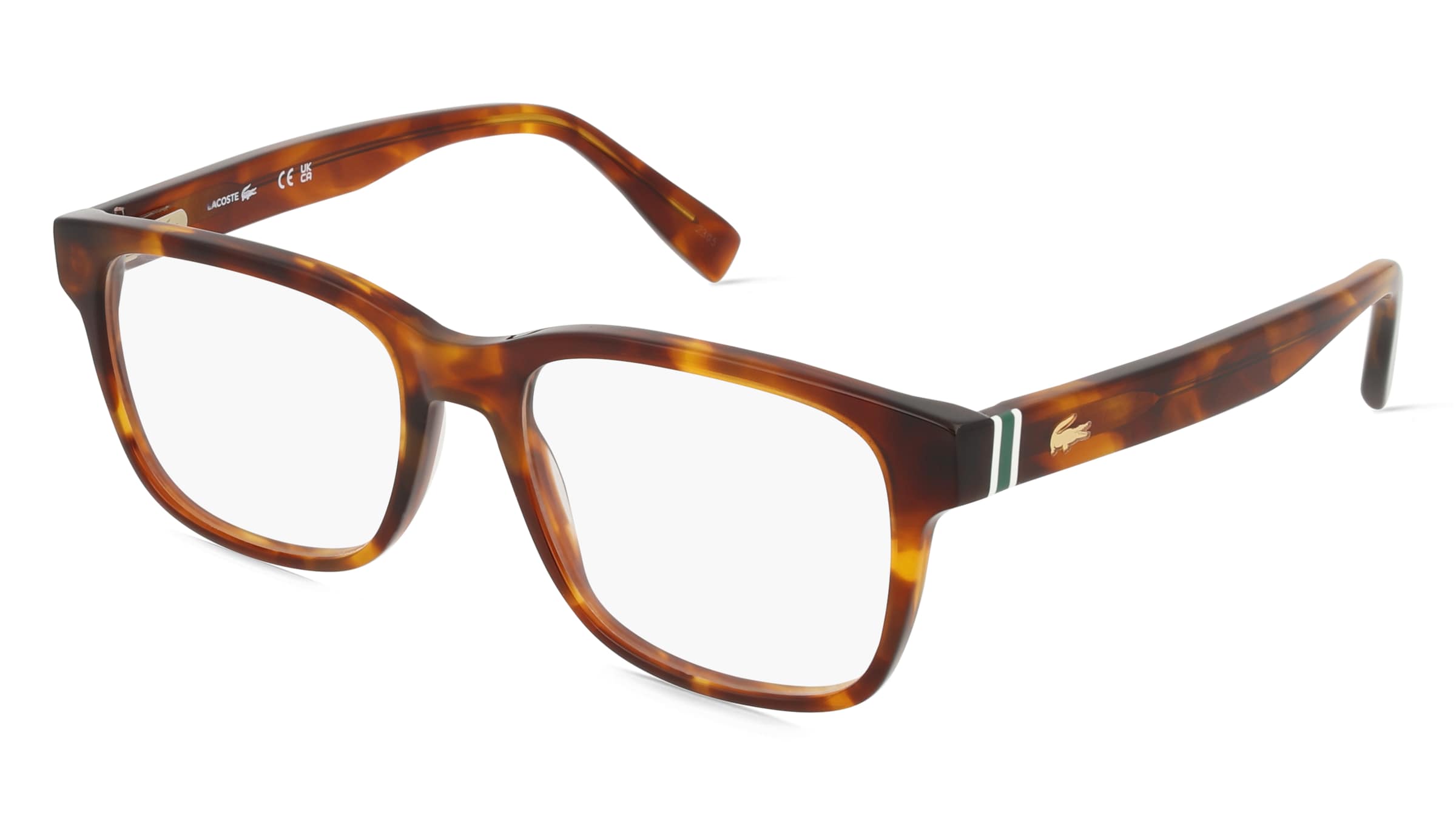Lacoste L2937 Unisex-Brille inkl. Gläser Vollrand Quadratisch Acetat-Gestell 54/18/145, Havanna