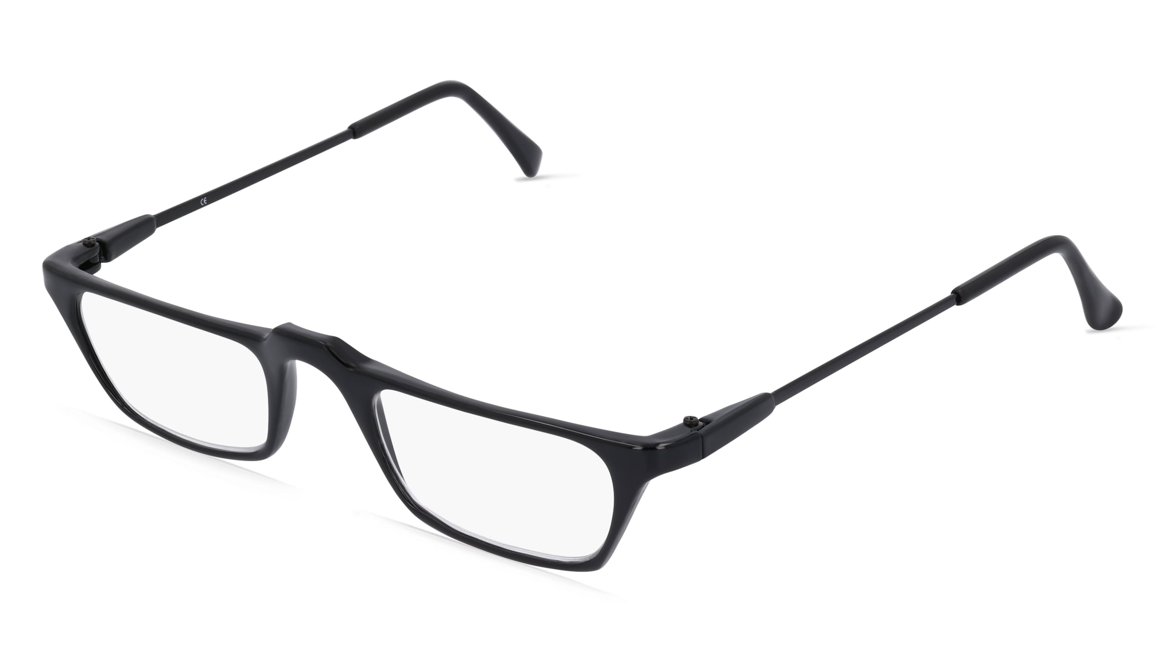 Fielmann CXC HALF 210 Unisex-Fertiglesebrille Vollrand Quadratisch Kunststoff-Gestell, Schwarz