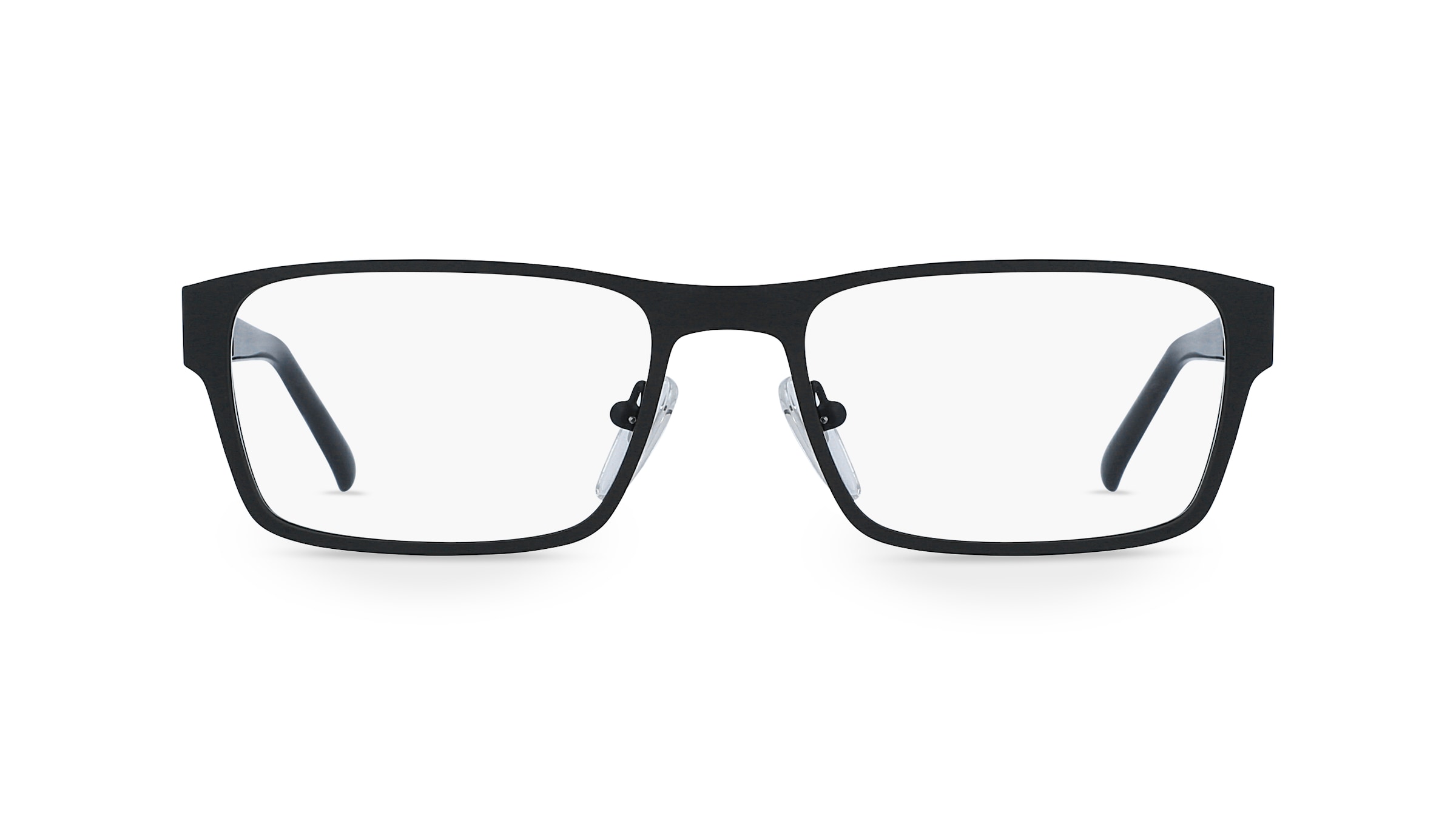 Fielmann OPH 9781 FLEX CL Herren-Brille inkl. Gläser Vollrand Eckig Edelstahl-Gestell 53mm/18mm/140mm, schwarz