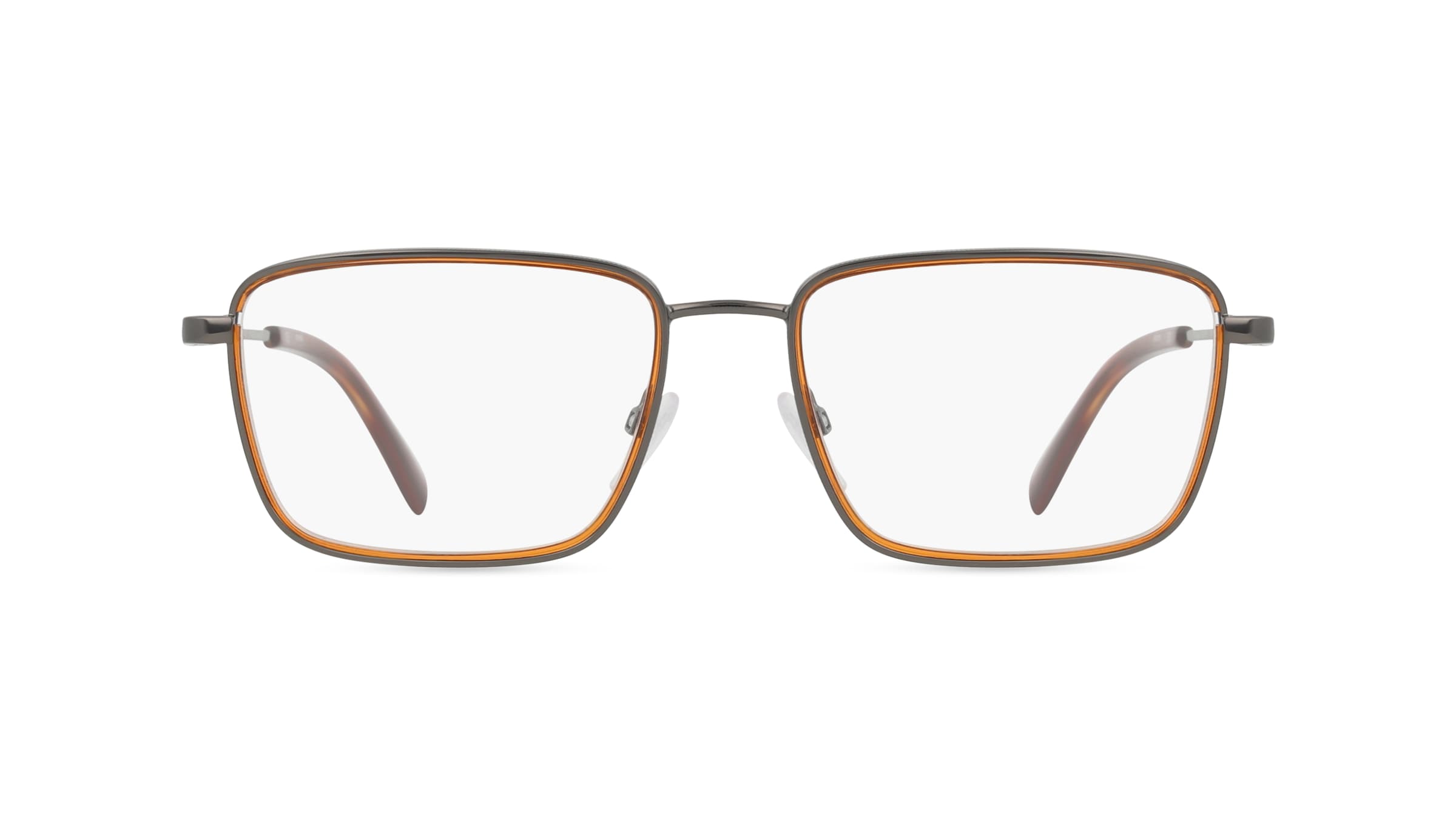 Sting STGVST445 Herren-Brille inkl. Gläser Vollrand Eckig Metall-Gestell 53mm/18mm/145mm, grau