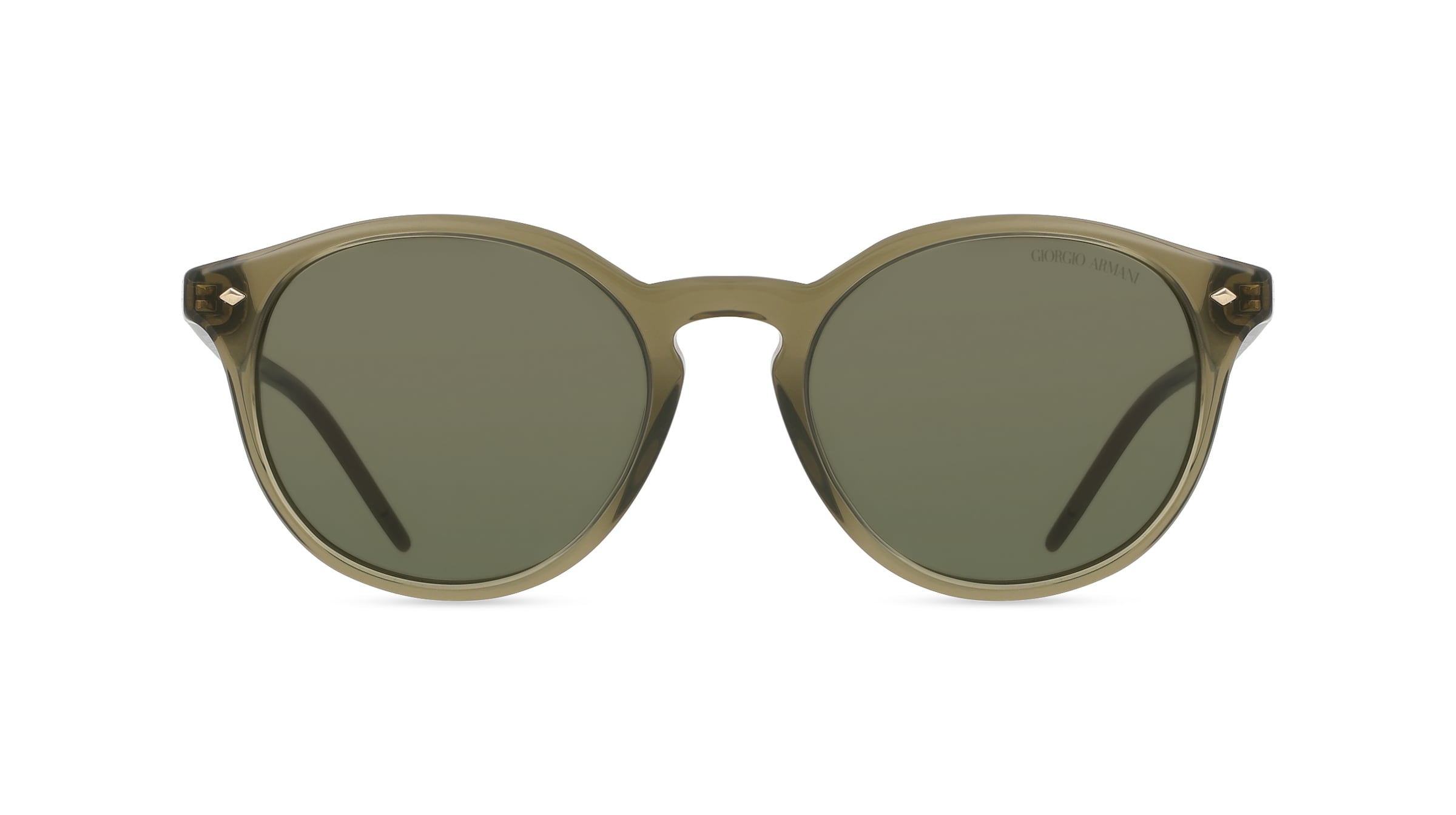 Giorgio Armani 0AR8211 Herren-Sonnenbrille Vollrand Panto Acetat-Gestell, grün