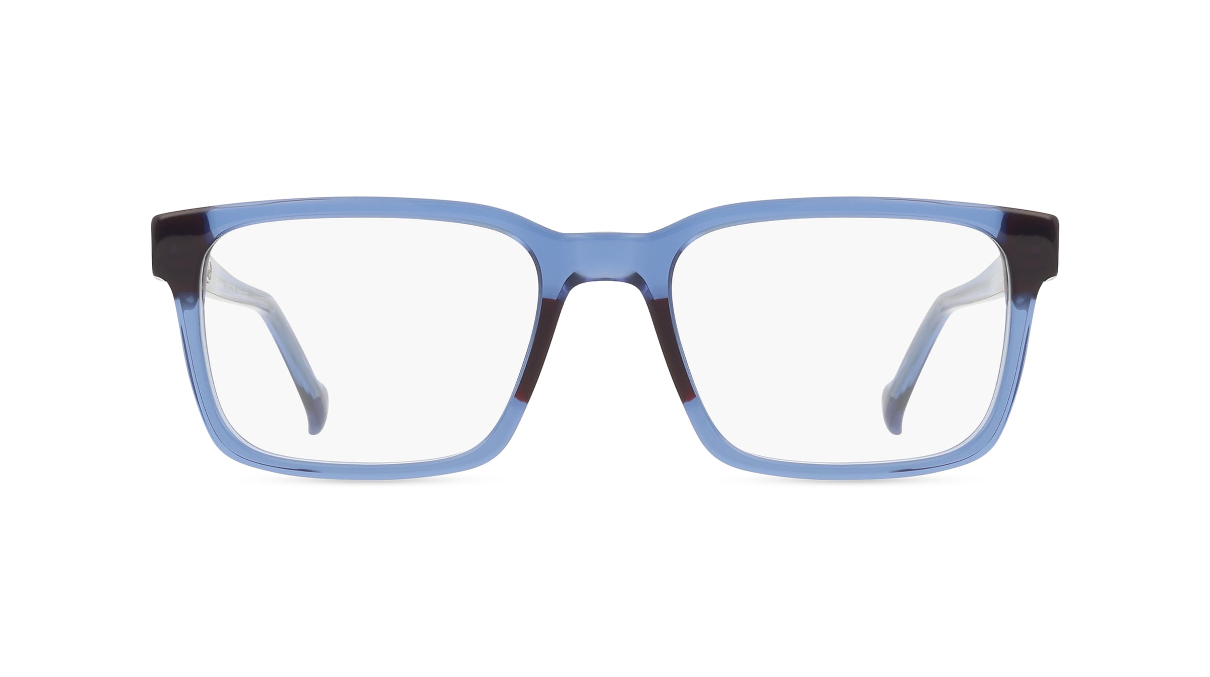 Fielmann Elementra EMT 007 RN Herren-Brille inkl. Gläser Vollrand Quadratisch Acetat-Gestell 54/19/145, blau