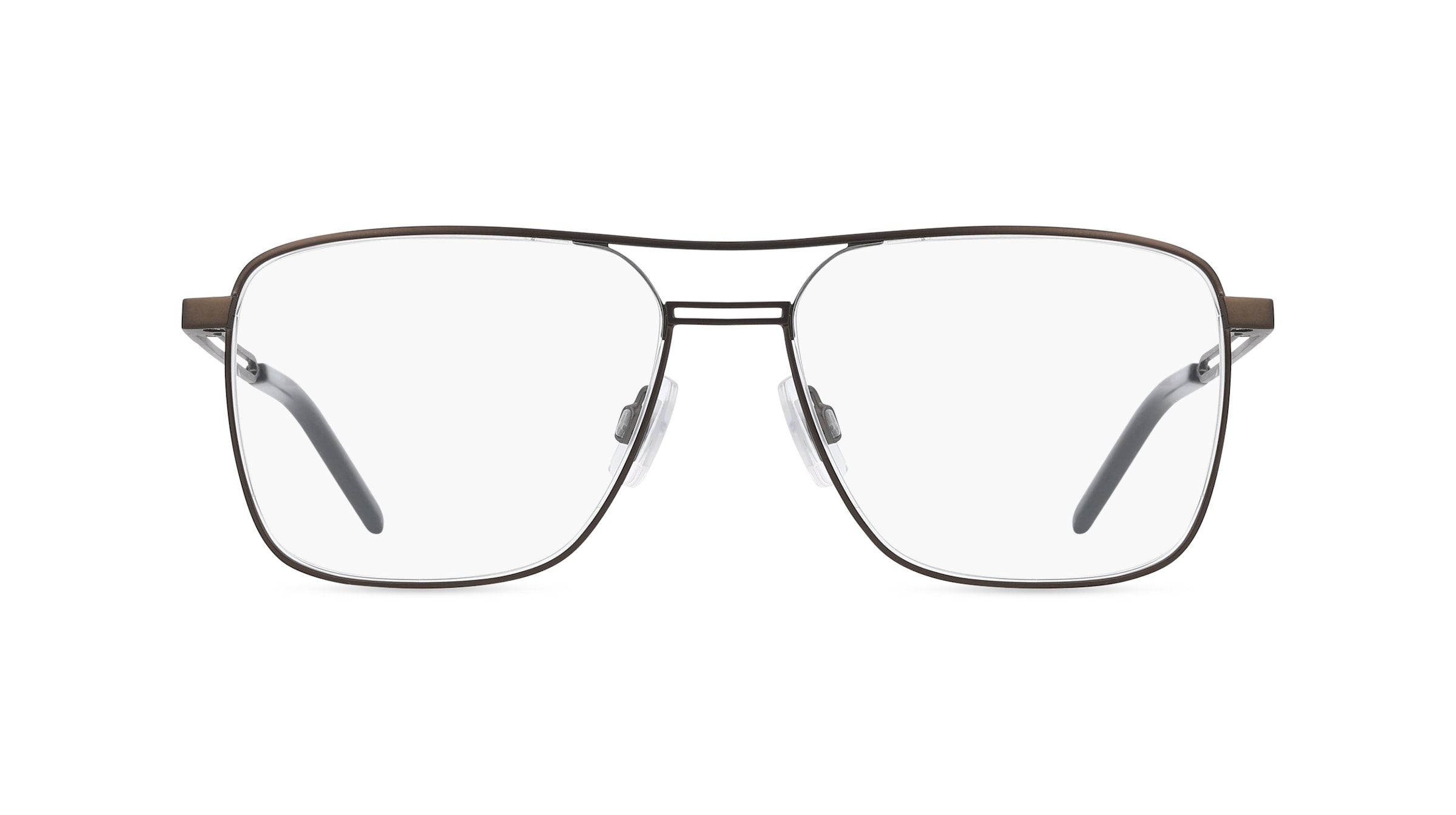 Hugo HG 1145 Herren-Brille inkl. Gläser Vollrand Browline Metall-Gestell 56mm/15mm/145mm, schwarz