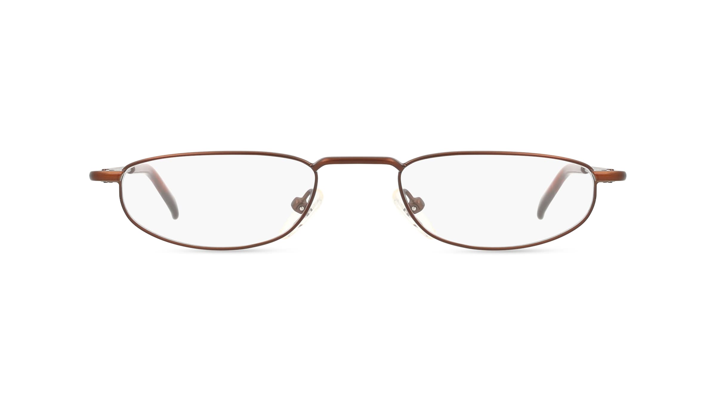 Fielmann MC 290 MOD CL Unisex-Brille inkl. Gläser Vollrand Schmal Metall-Gestell 47mm/20mm/145mm, braun