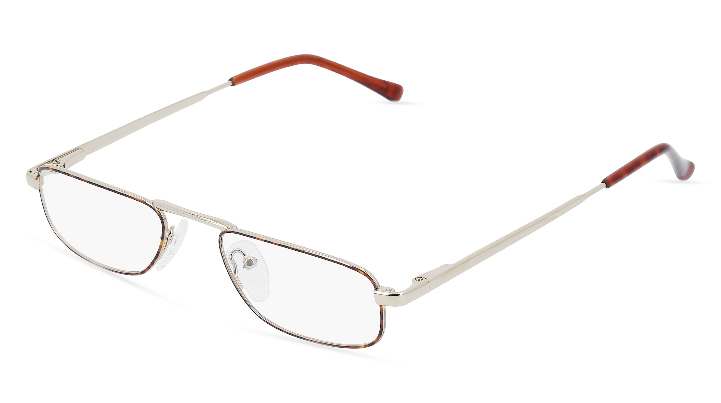 Fielmann MC 25 MOD HALF FLEX TR Herren-Brille inkl. Gläser Vollrand Halb Metall-Gestell 51/20/145, Gold