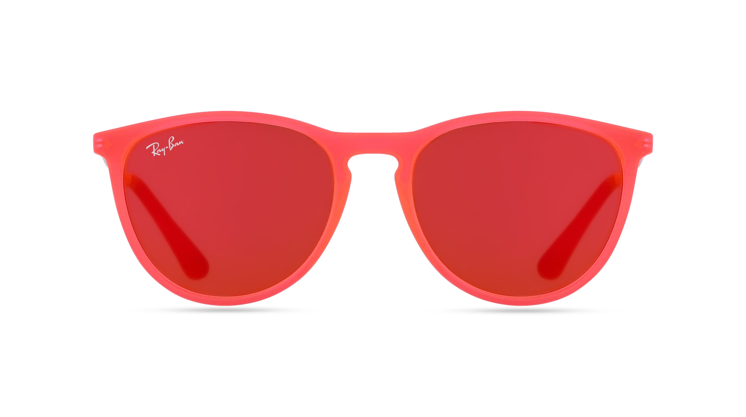 Ray-Ban Junior RJ 9060S ERIKA Jugend-Sonnenbrille Vollrand Panto Kunststoff-Gestell, pink