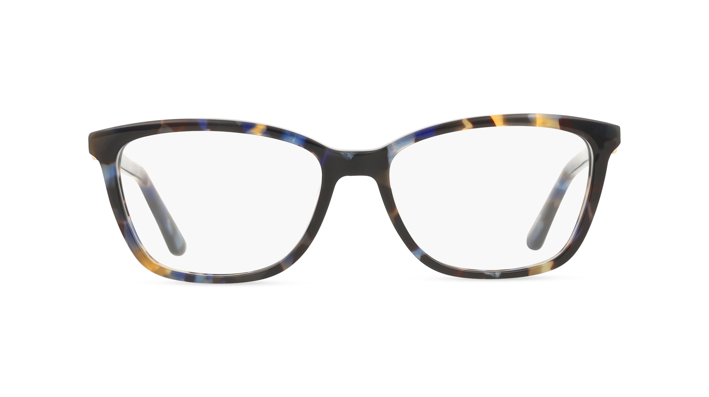 Guess GU50310 Damen-Brille inkl. Gläser Vollrand Eckig Acetat-Gestell 52/15/140, Blau