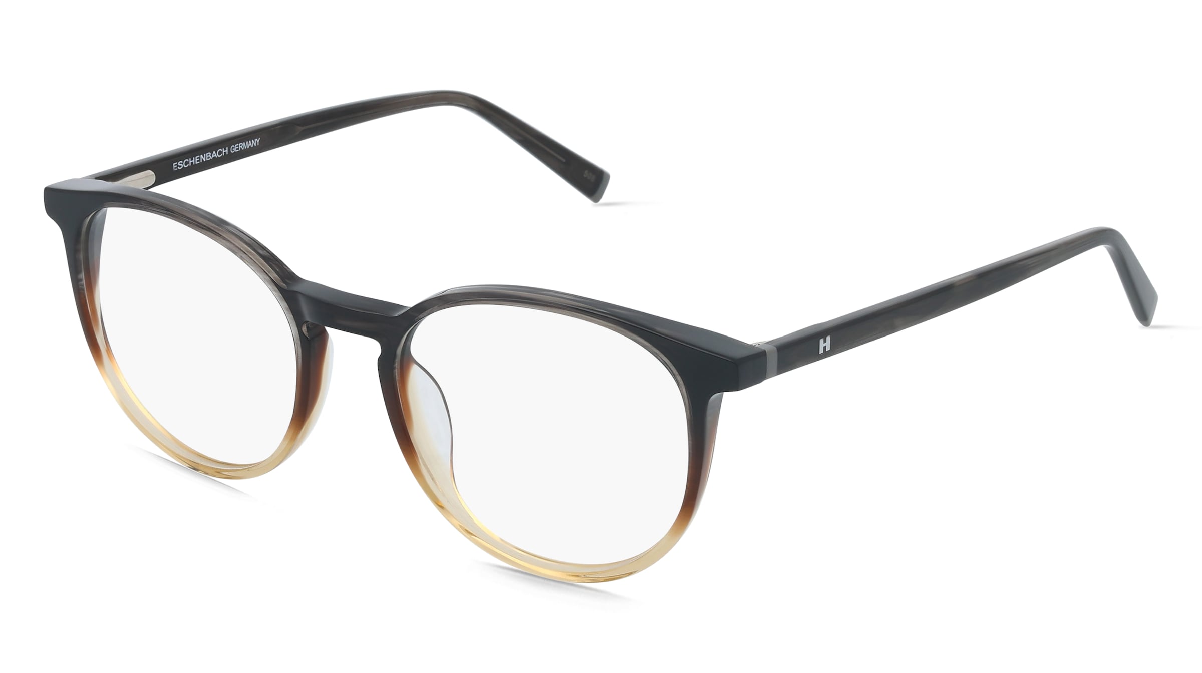 HUMPHREY´S eyewear 583185 Unisex-Brille inkl. Gläser Vollrand Quadratisch Kunststoff-Gestell 48/17/135, Grau