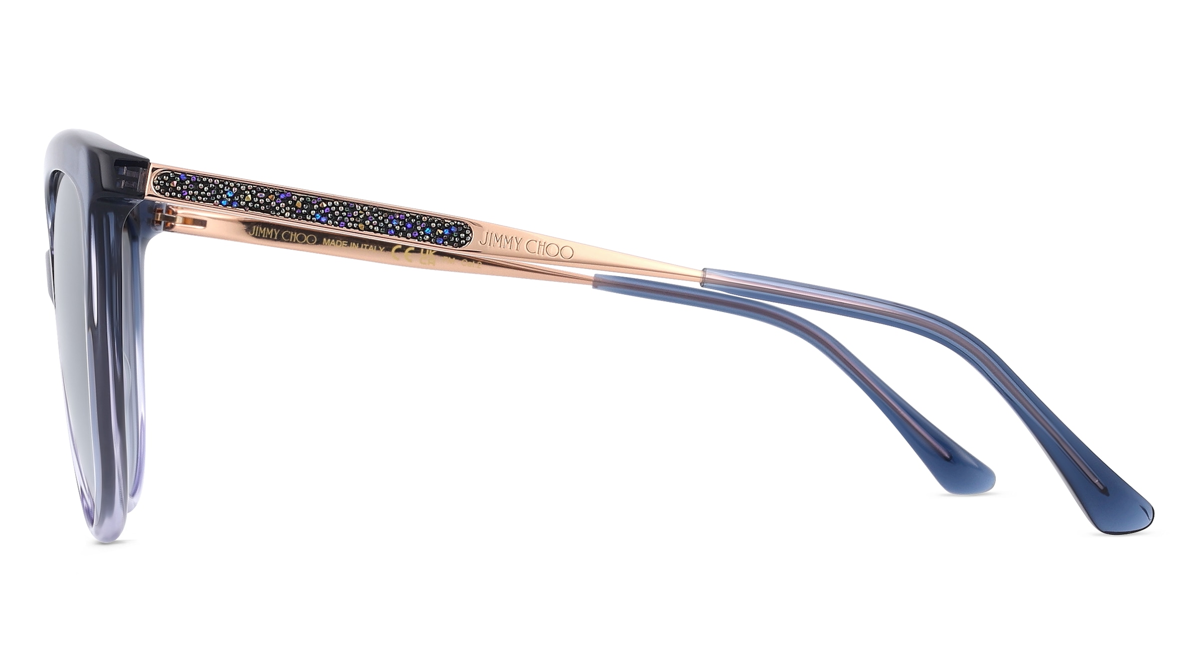 Thumbnail - Jimmy Choo BELINDA/S Damen-Sonnenbrille Vollrand Butterfly Acetat-Gestell, blau