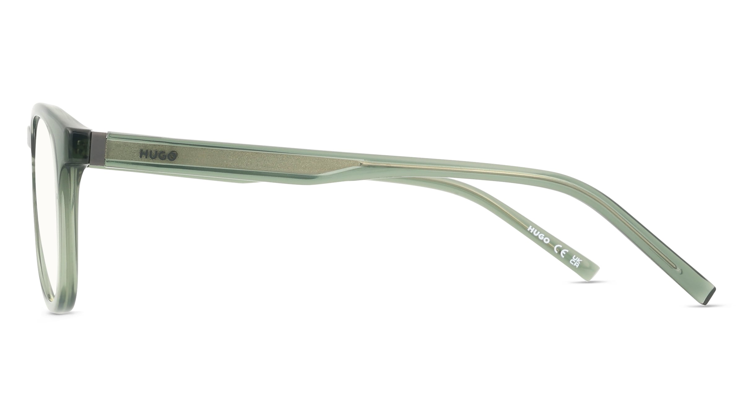 Thumbnail - Hugo HG 1360 Herren-Brille inkl. Gläser Vollrand Panto Kunststoff-Gestell 42/20/145, grün