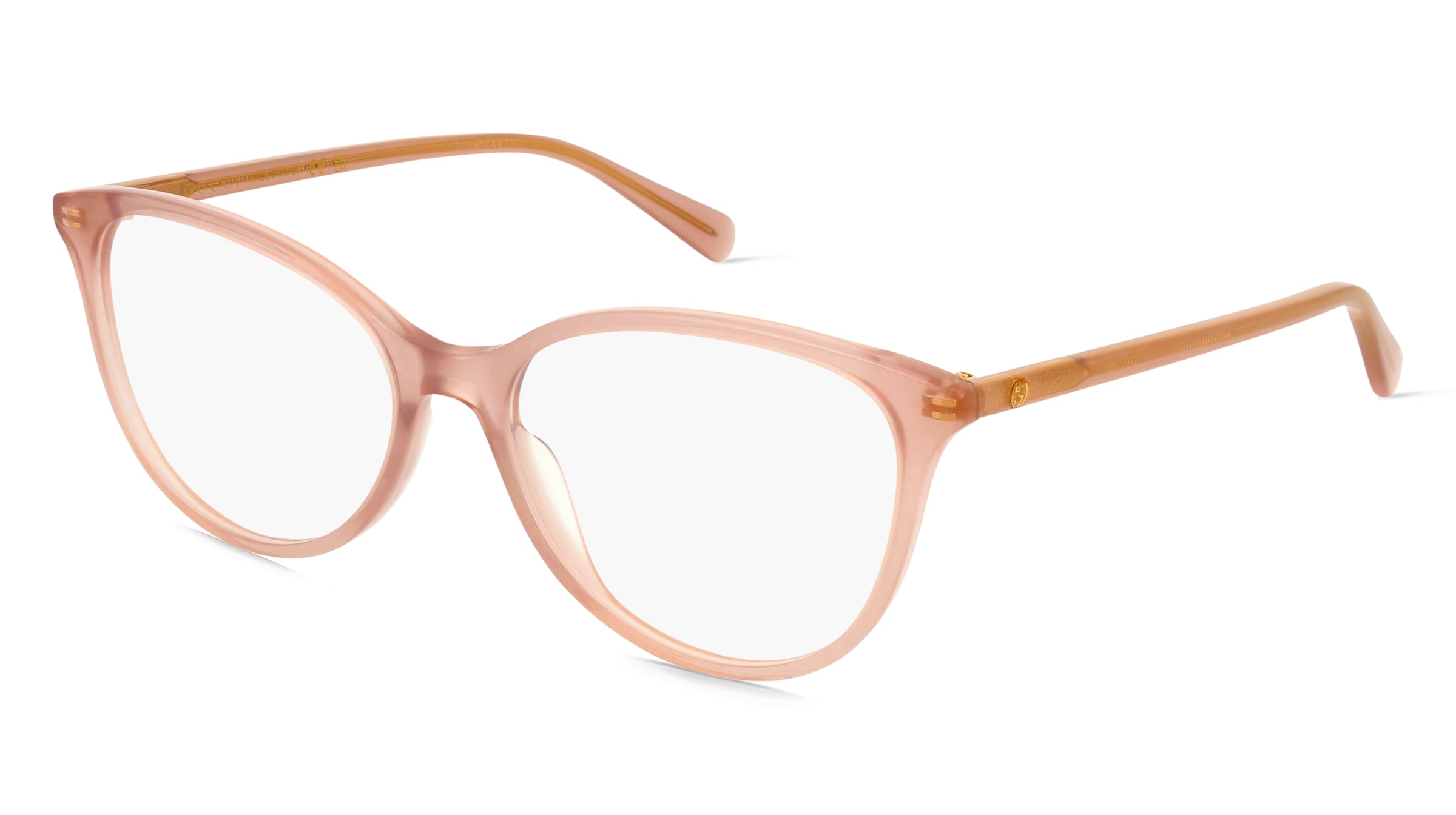 Gucci GG1359O Damen-Brille inkl. Gläser Vollrand Cat Eye Acetat-Gestell 54/16/140, Beige