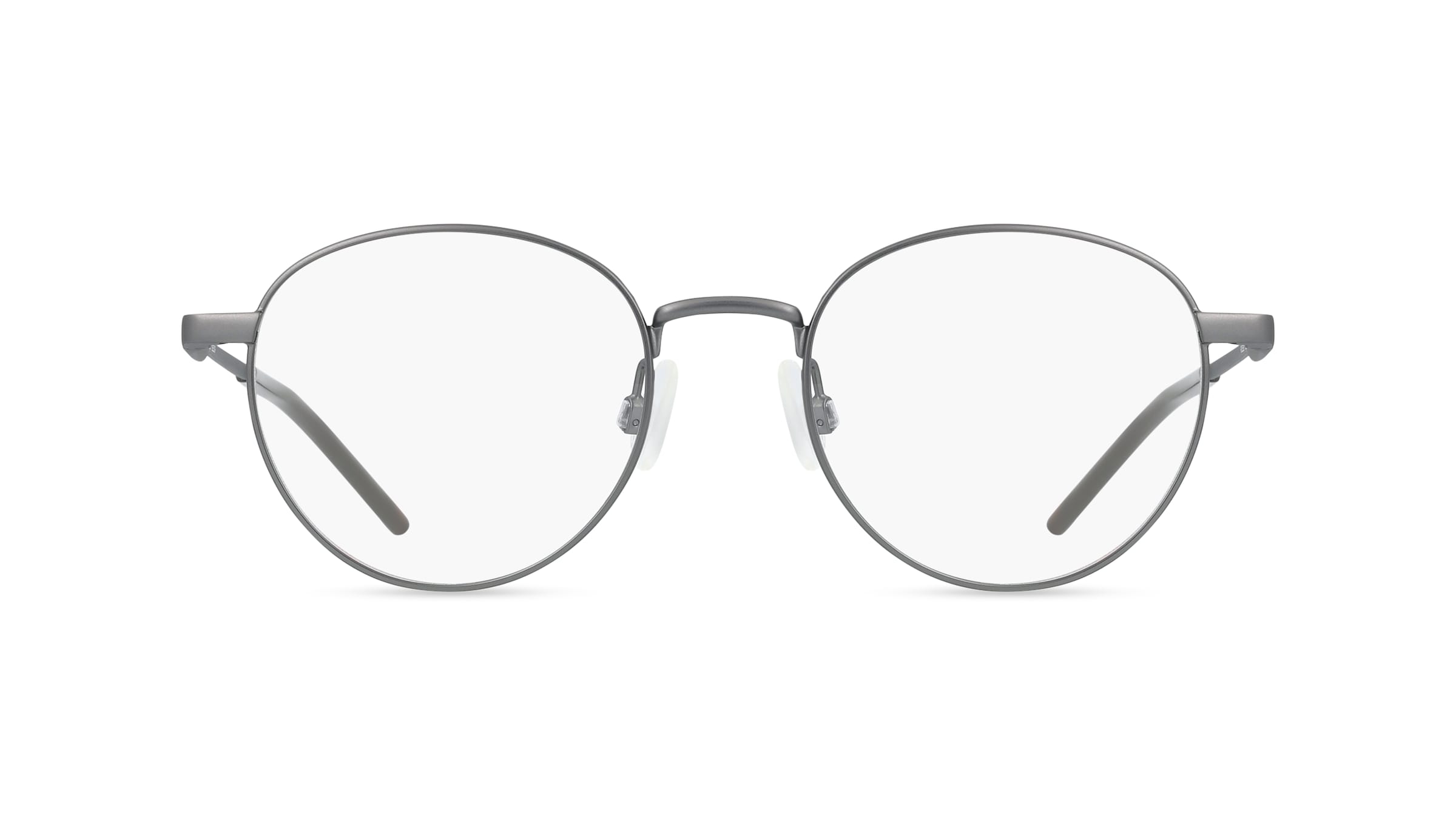 PUMA PU0533O Herren-Brille inkl. Gläser Vollrand Rund Metall-Gestell 50/20/145, grau