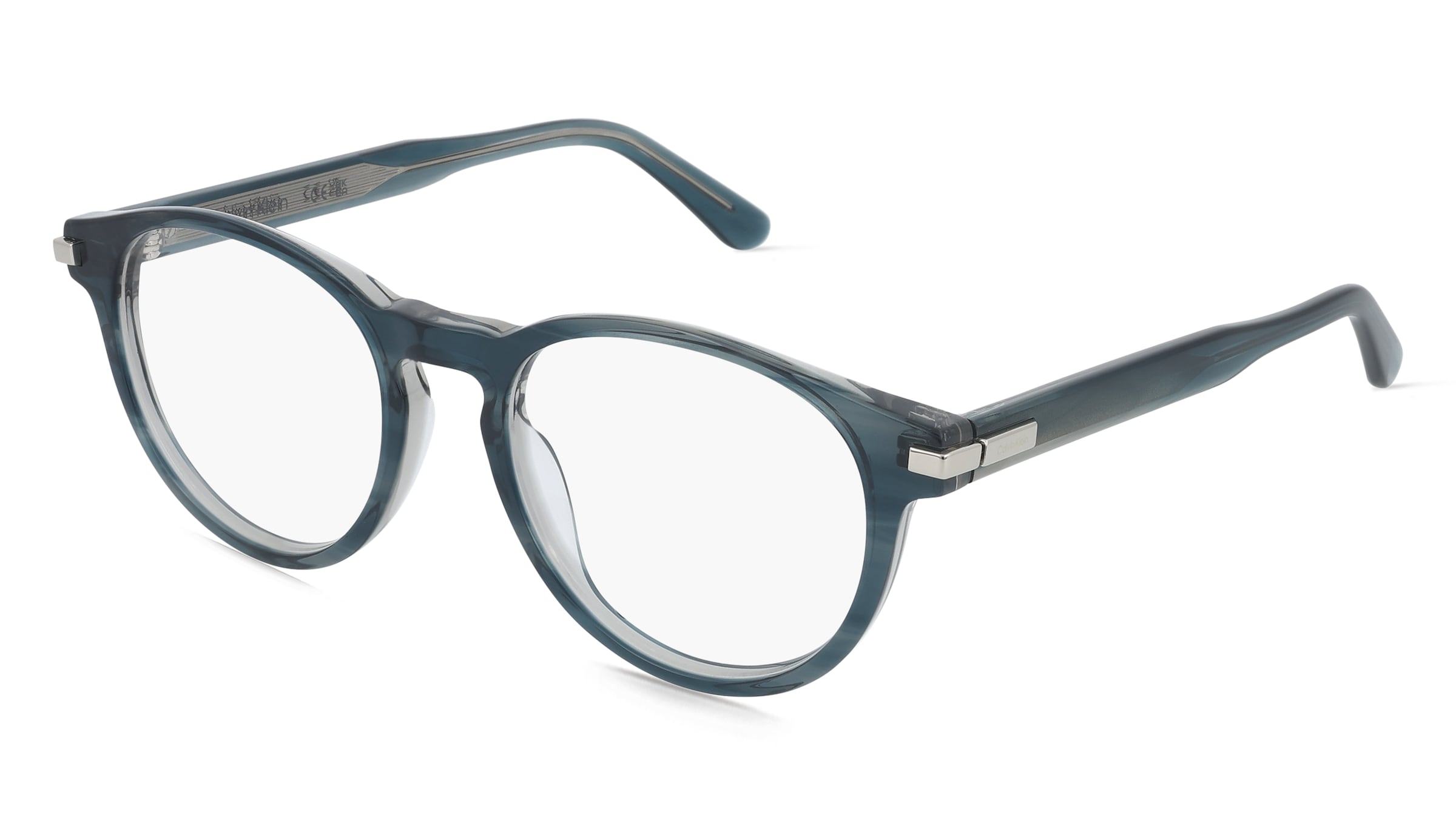Calvin Klein CK26513 Herren-Brille inkl. Gläser Vollrand Rund Acetat-Gestell 52/19/145, Blau