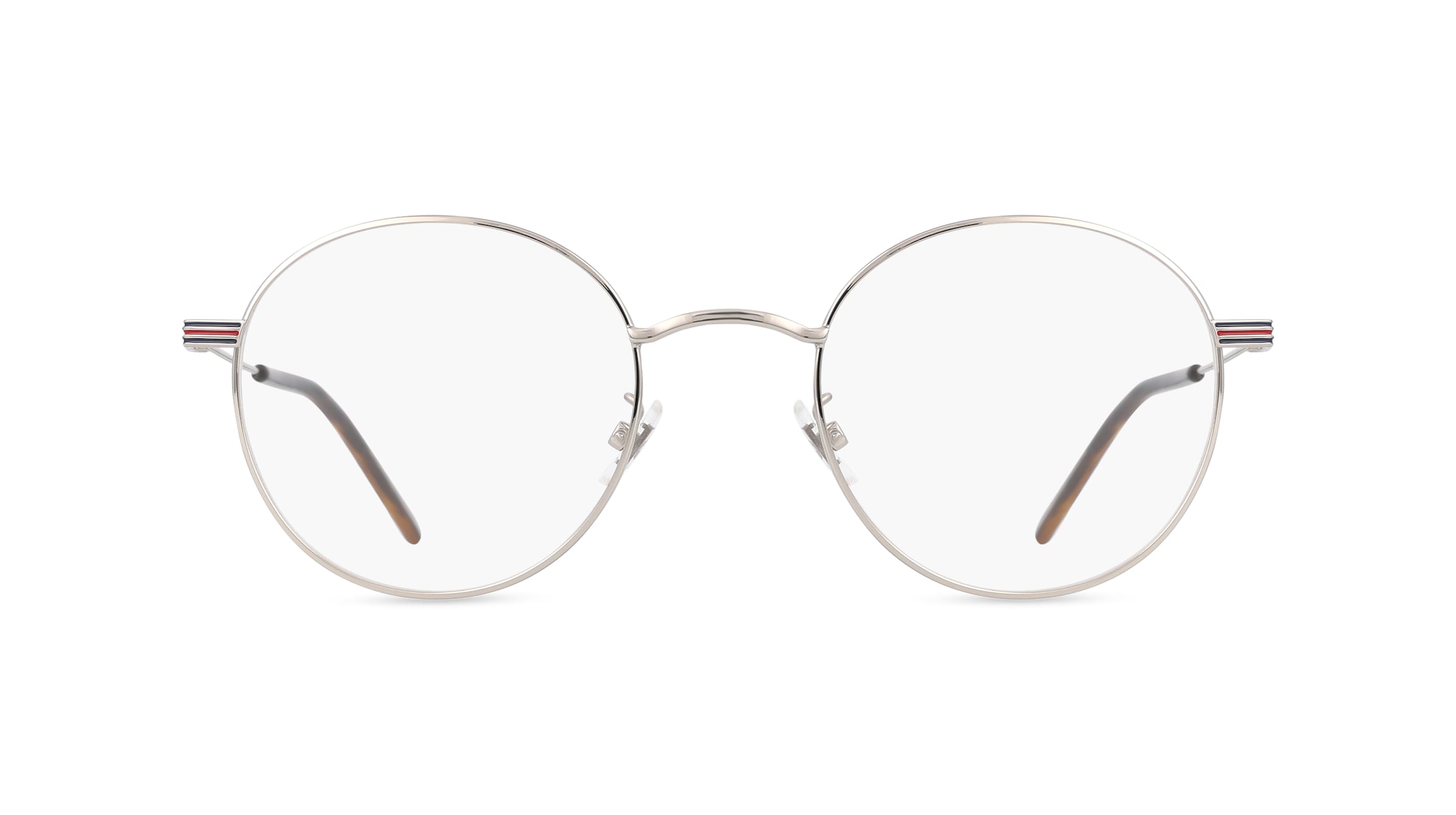 Gucci GG1054OK Unisex-Brille inkl. Gläser Vollrand Rund Metall-Gestell 51mm/21mm/145mm, silber