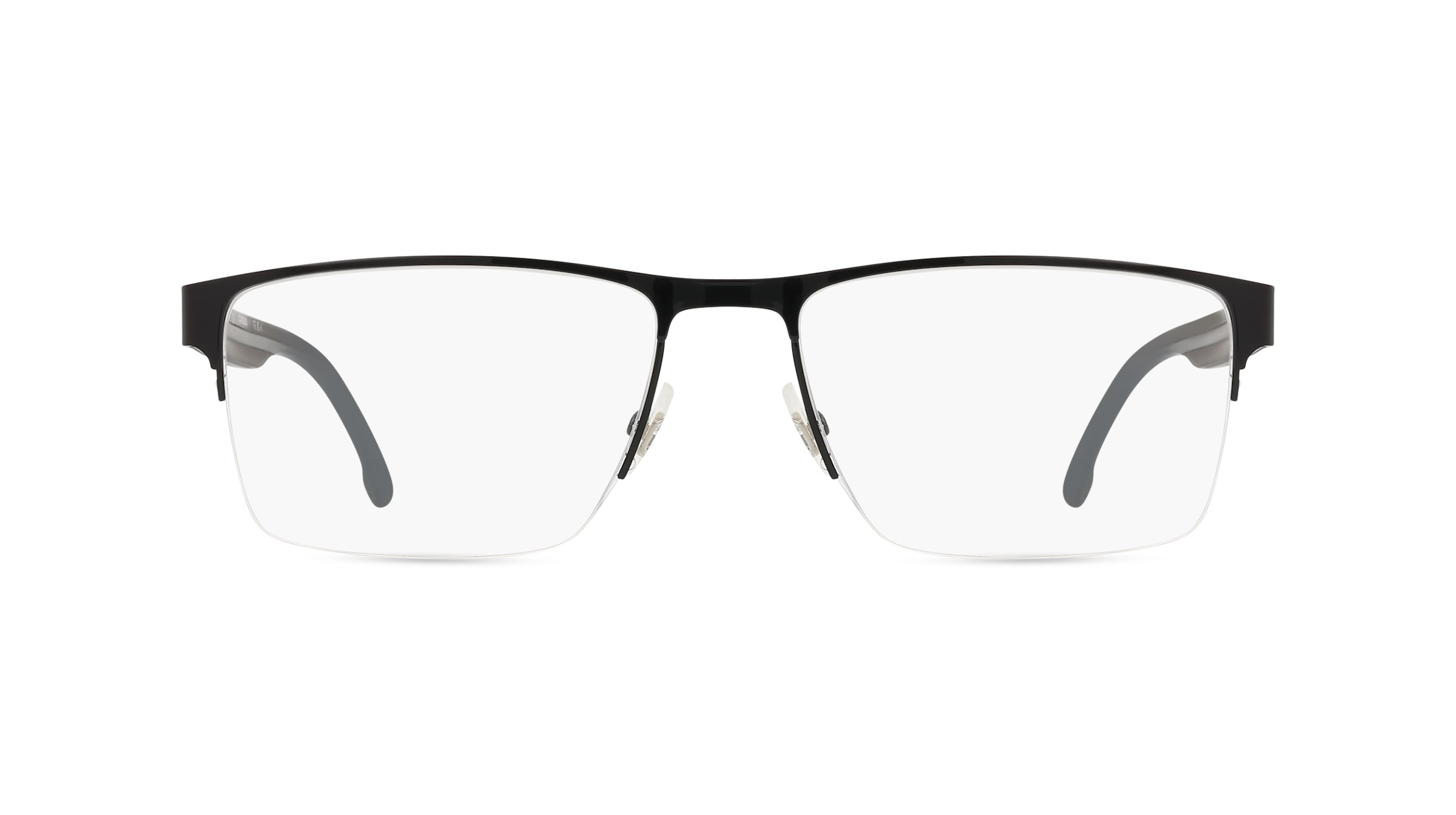 Carrera 8893 Herren-Brille inkl. Gläser Nylor Eckig Edelstahl-Gestell 58mm/18mm/145mm, schwarz