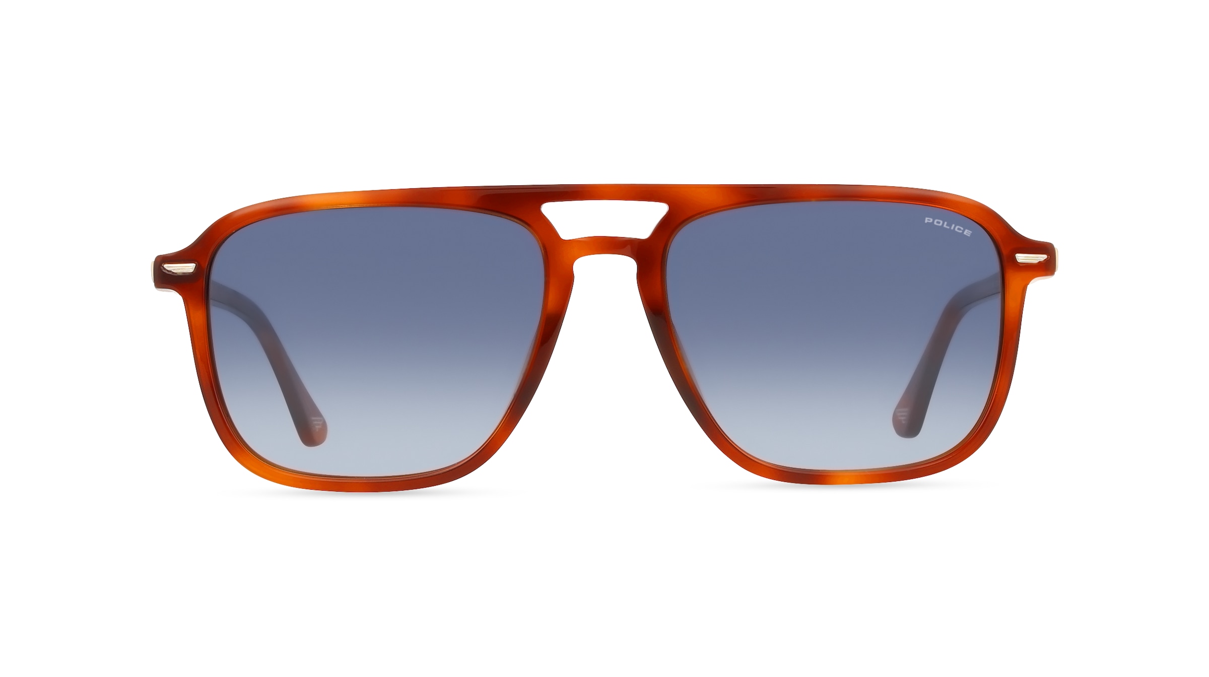 Police SPLR78 Herren-Sonnenbrille Vollrand Quadratisch Kunststoff-Gestell, gelb